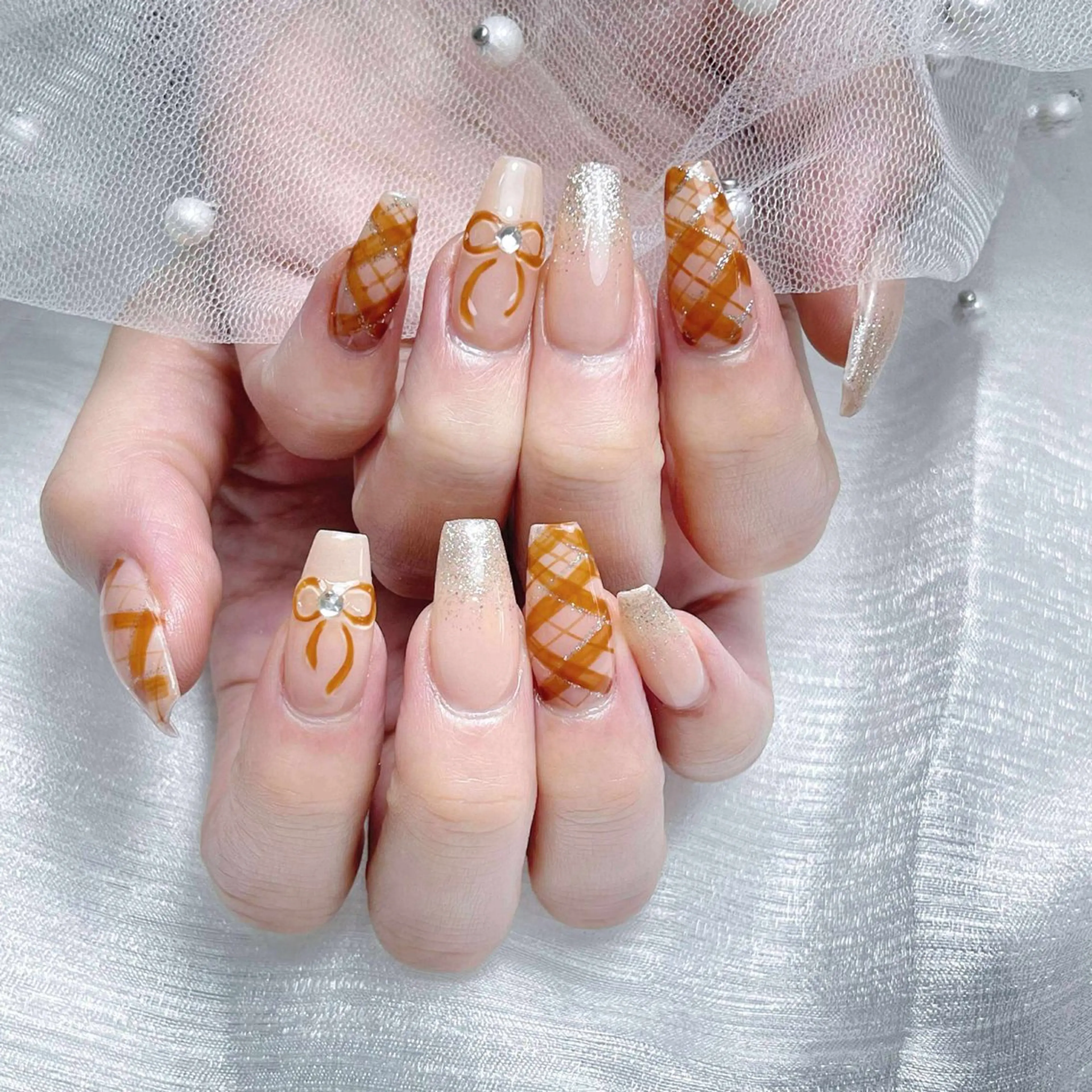 ネイル アートネイル ジェルネイル キラキラネイル 持ち込み シンプルネイル Nova Nail Salonのネイルデザイン