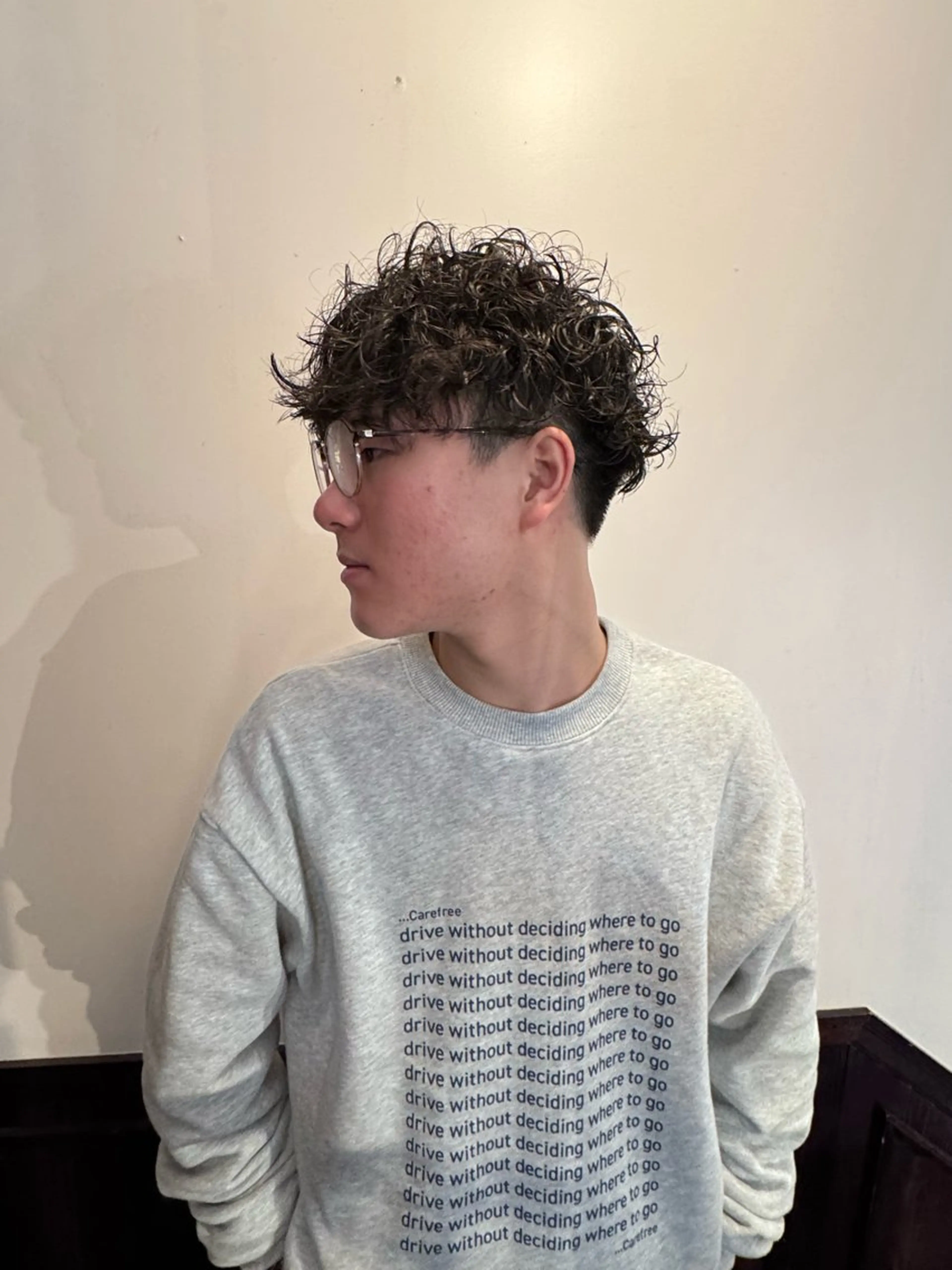 ショート パーマ メンズ メンズパーマ カット パーマ 鈴木結花/立川美容師 /お悩み解決型美容師のヘアスタイル