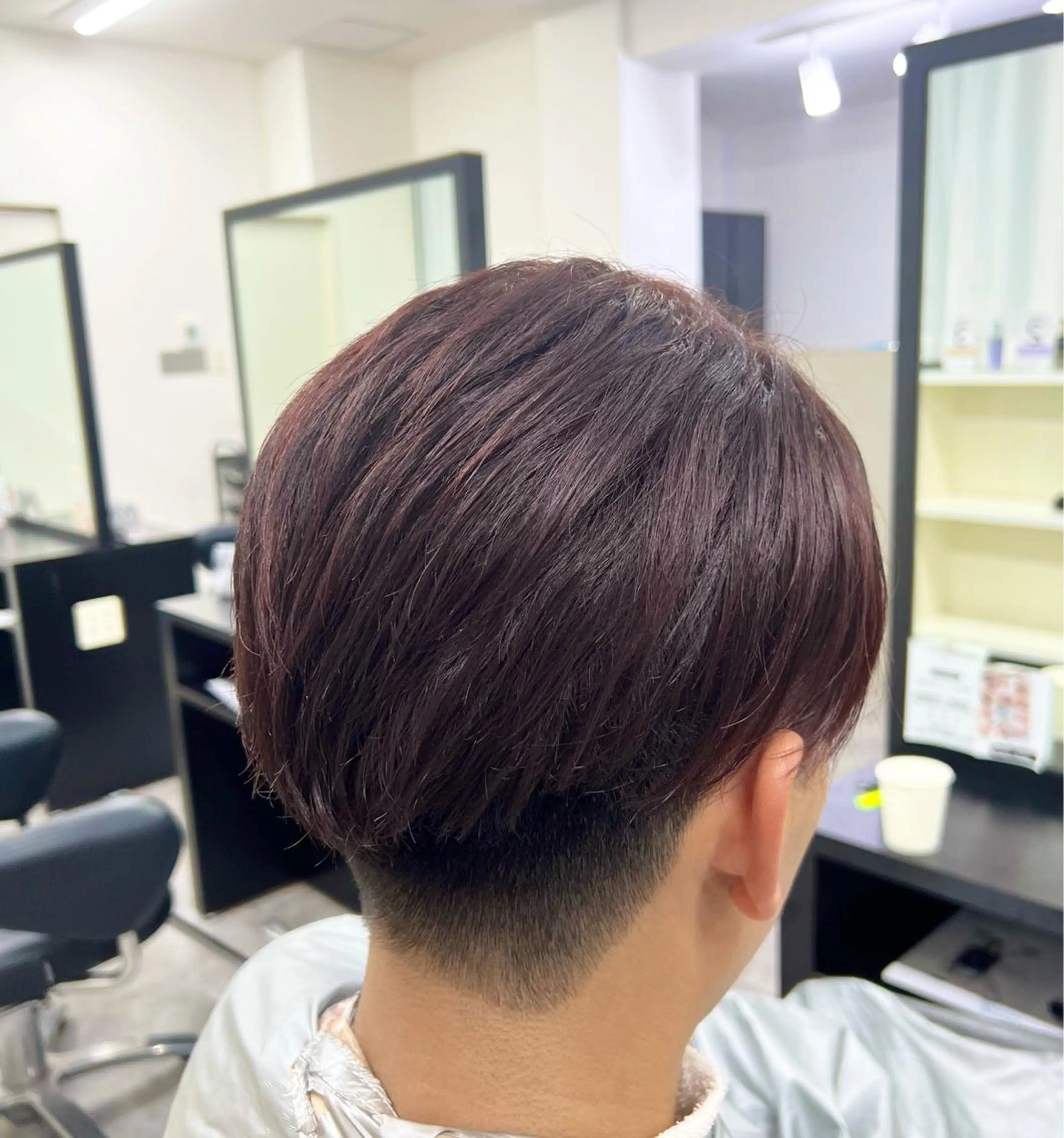 ショート カラー メンズ ブラウンカラー ピンクカラー ピンクブラウン C'LD Hair トモヤのヘアスタイル