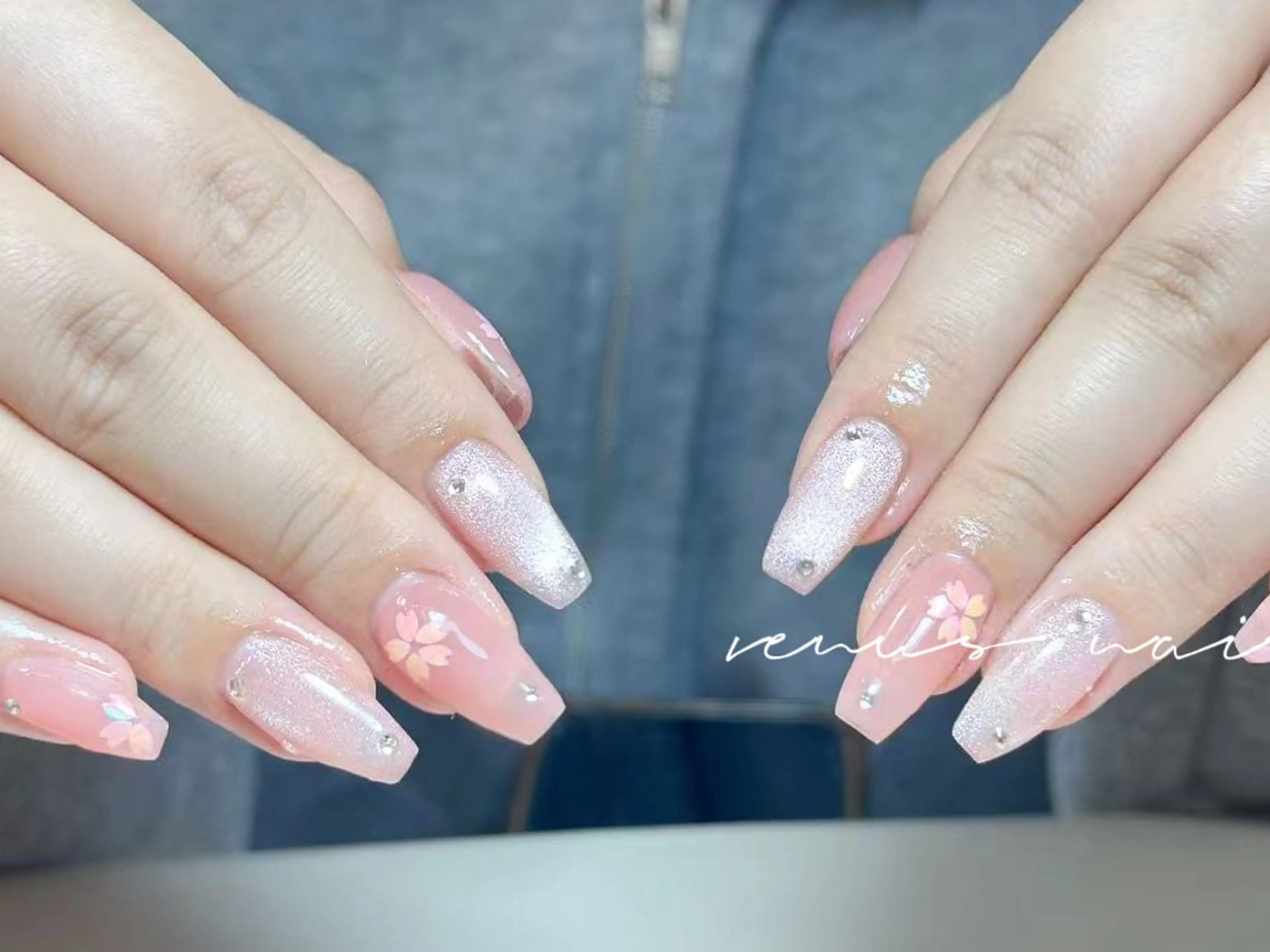 ネイル ハンドネイル Venus nail チップ長さだし専門店のネイルデザイン