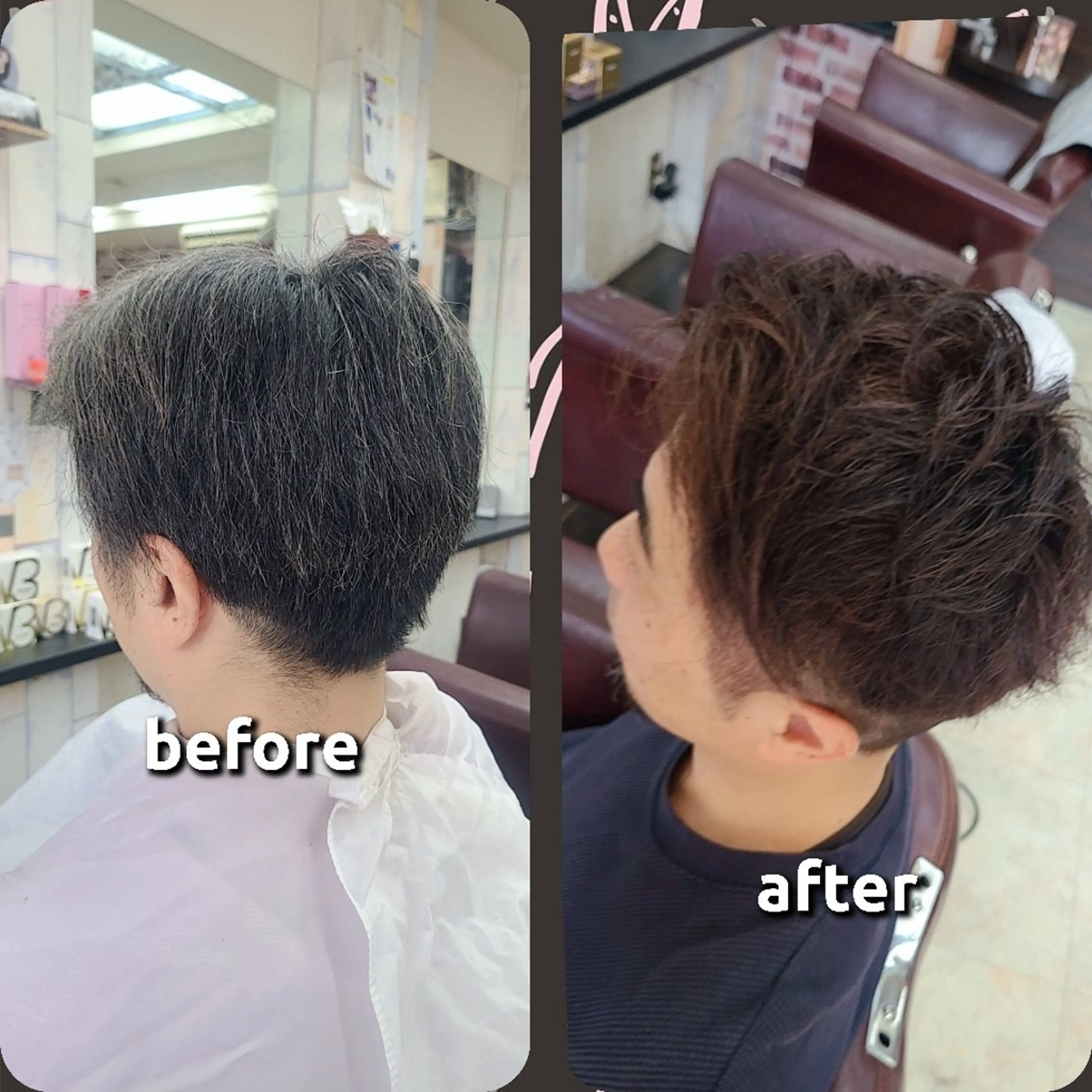 カラー レッドカラー TAKA✂️メンズ ◎艶サラ髪✨のヘアスタイル
