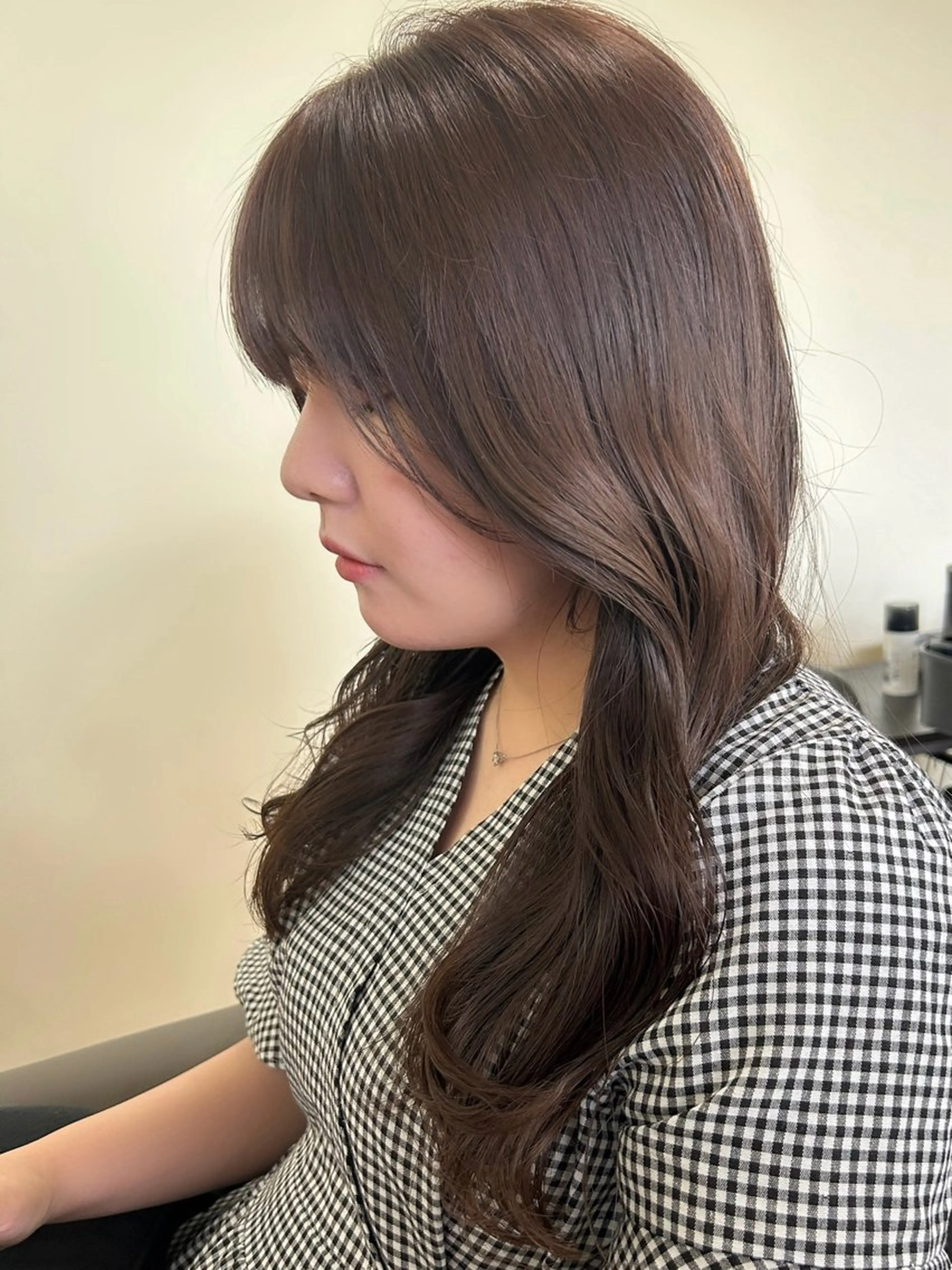 ロング カラー ブラウンカラー きよまつ みさきのヘアスタイル