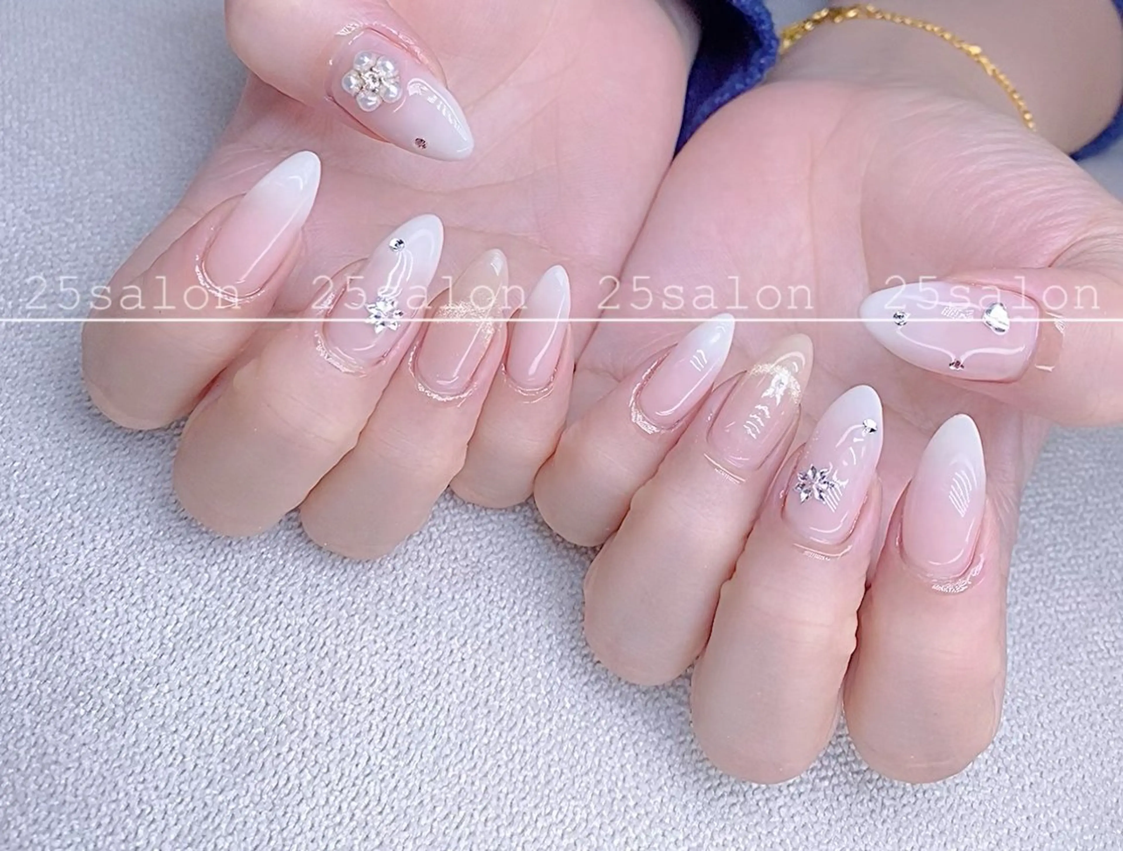 ネイル ジェルネイル 韓国ネイル ニュアンスネイル パラジェル ワンホンネイル 2 5のマツエク・マツパデザイン