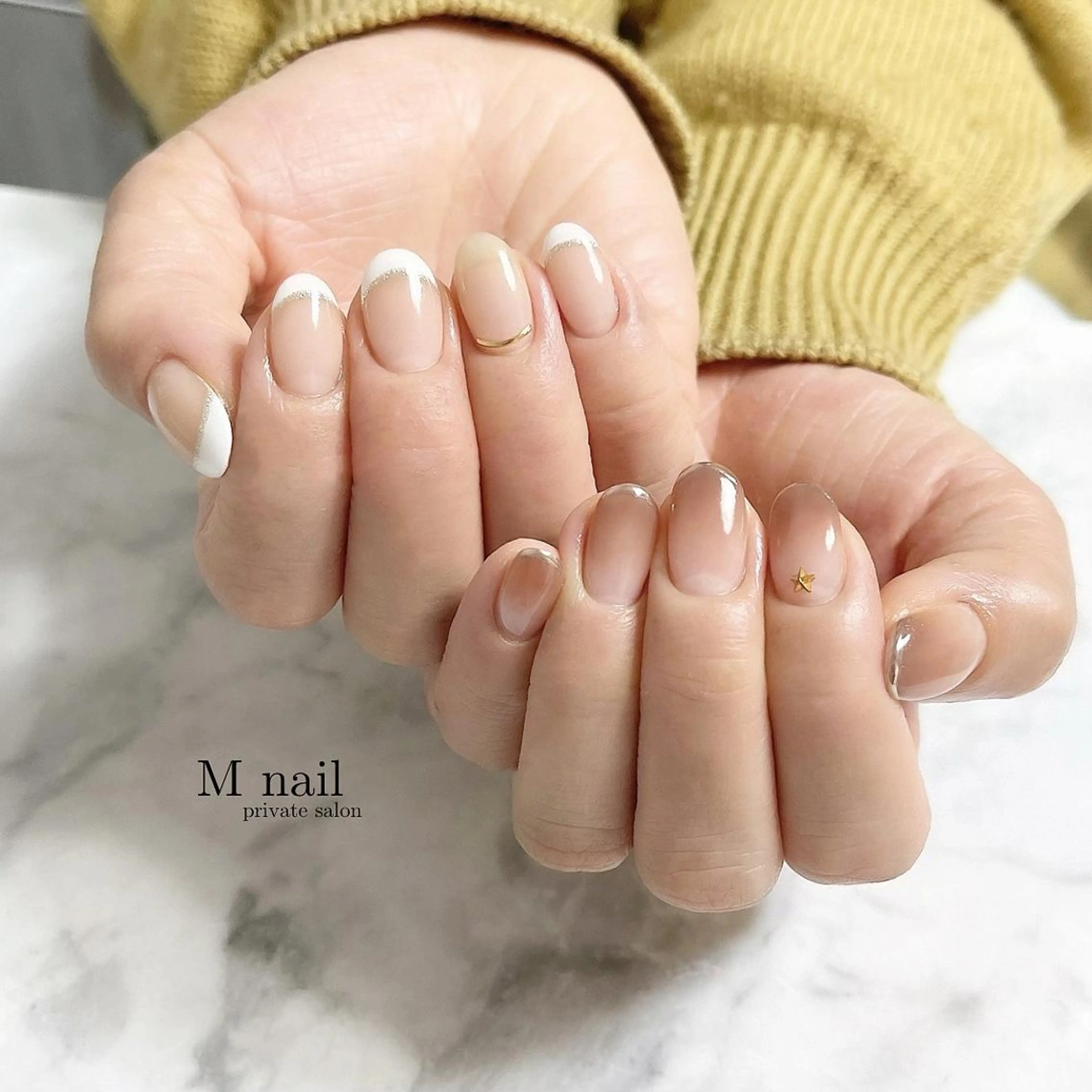 ネイル 持ち込み ハンドネイル M nailのネイルデザイン