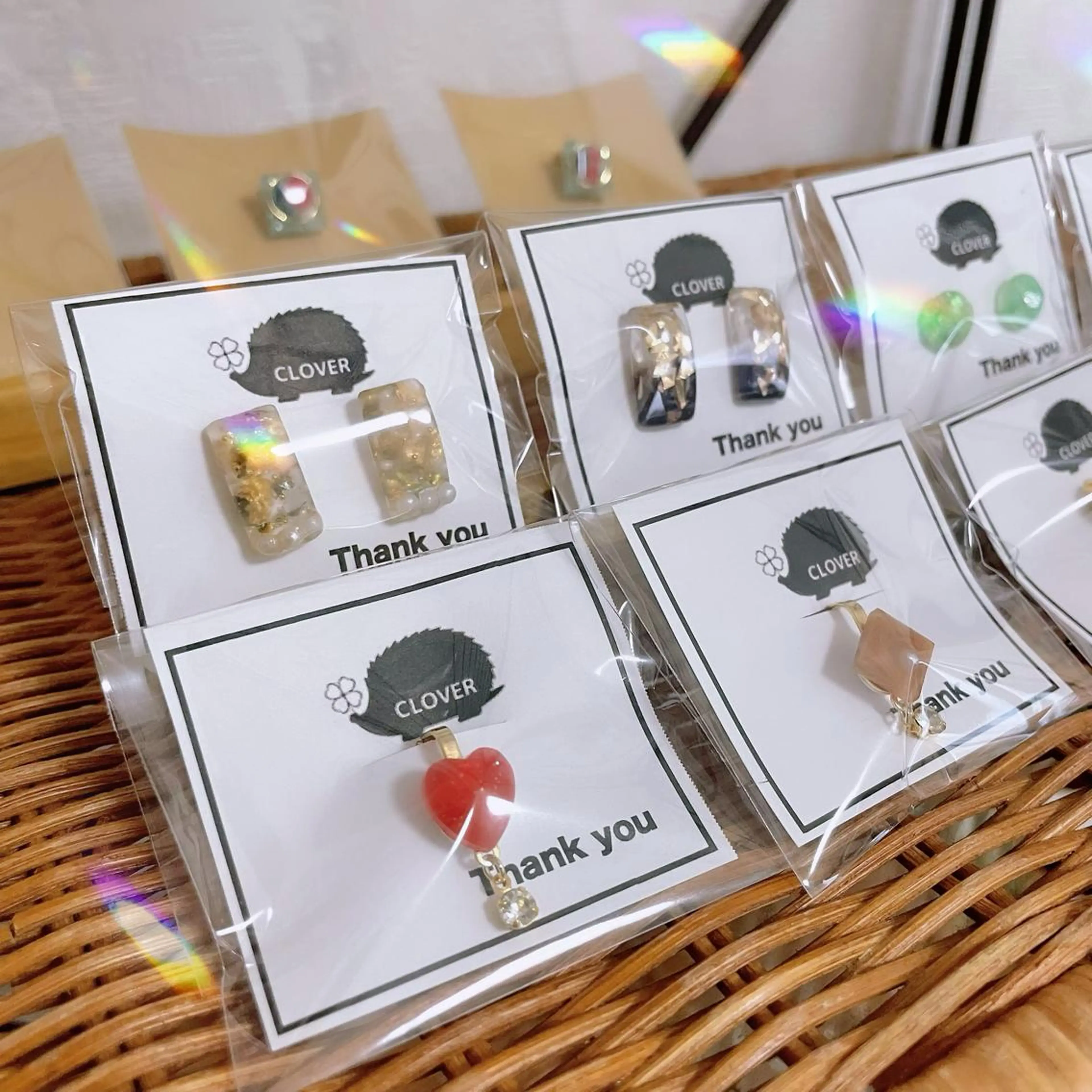 ✨アレルギーの方も安心、樹脂ピアス展示販売中✨の写真