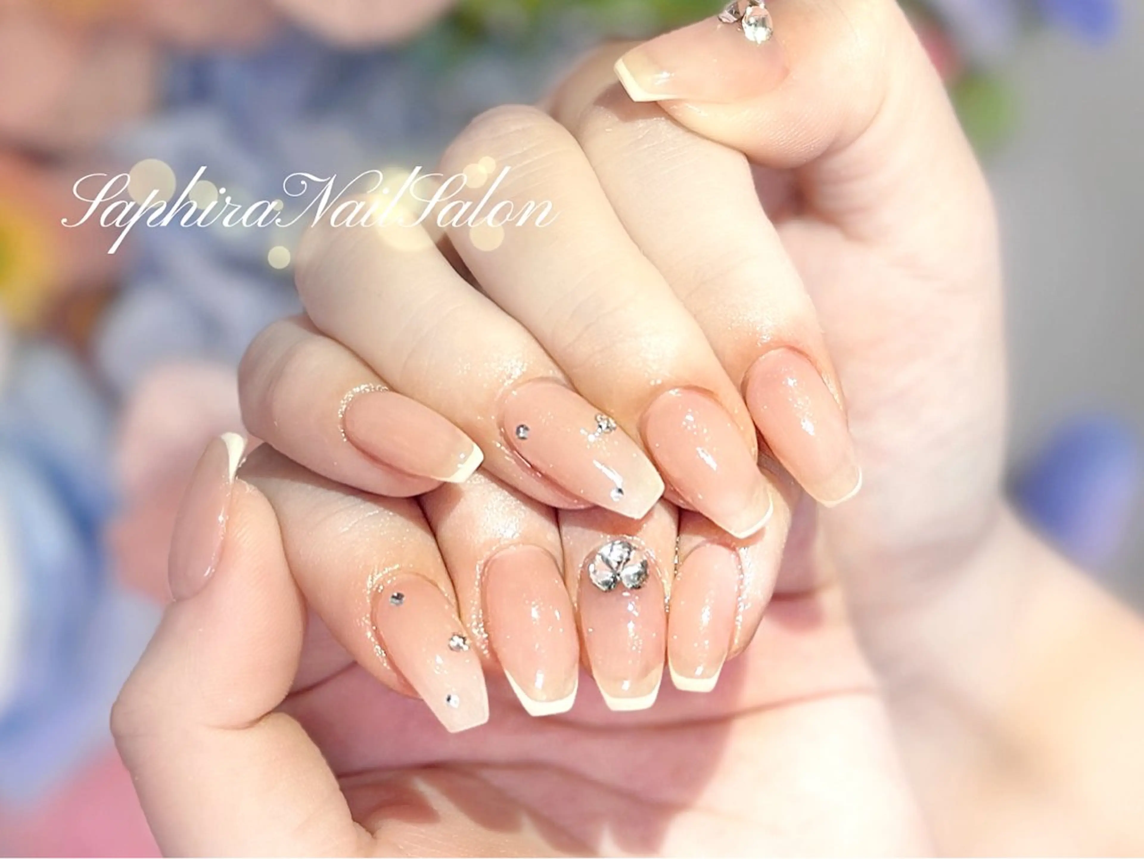カラー ハンドネイル Saphiraネイル サロン錦糸町のネイルデザイン