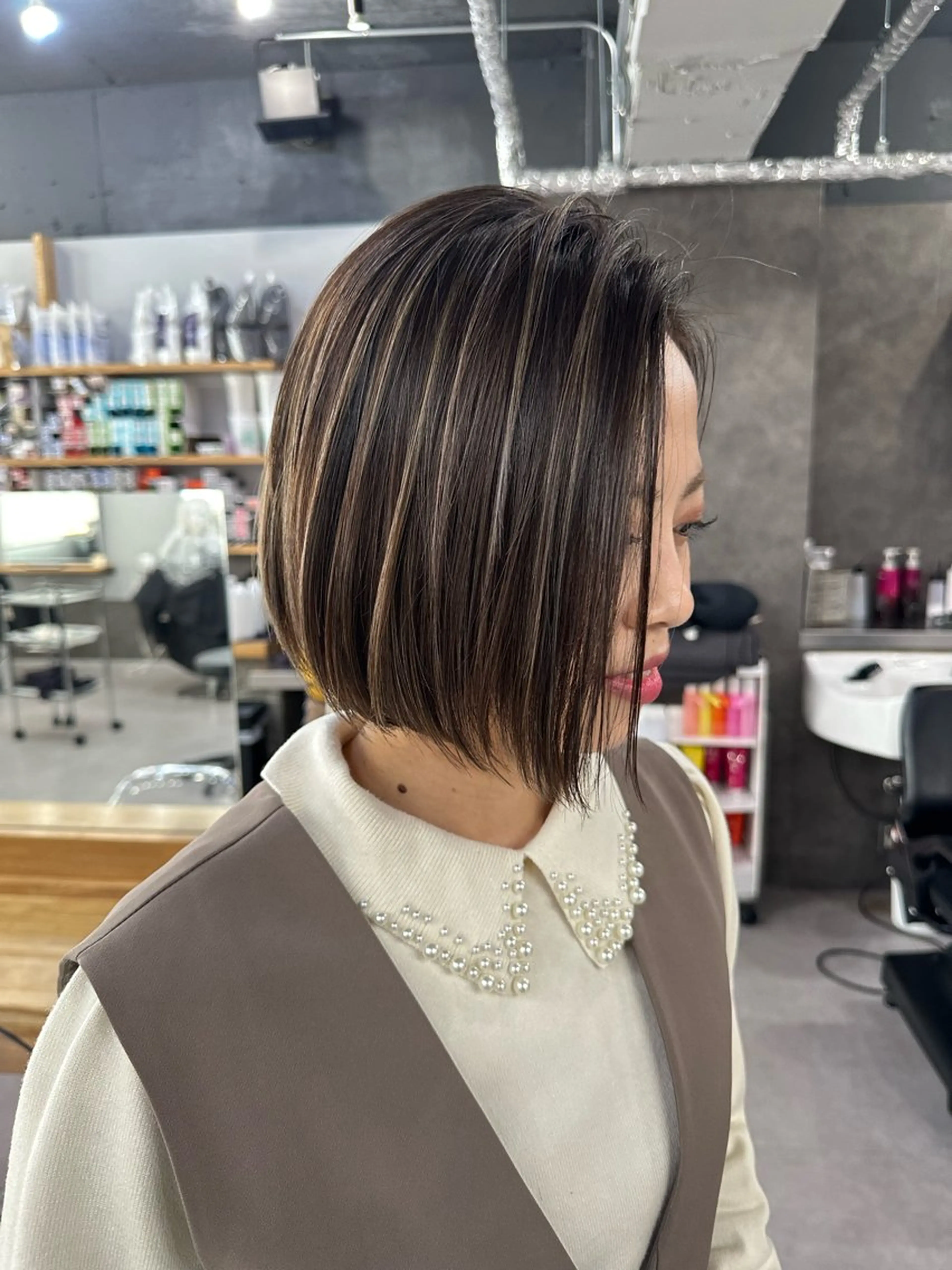 ショート ヘアカラー トリートメント Reb_keiji 👑小倉圭司のヘアスタイル