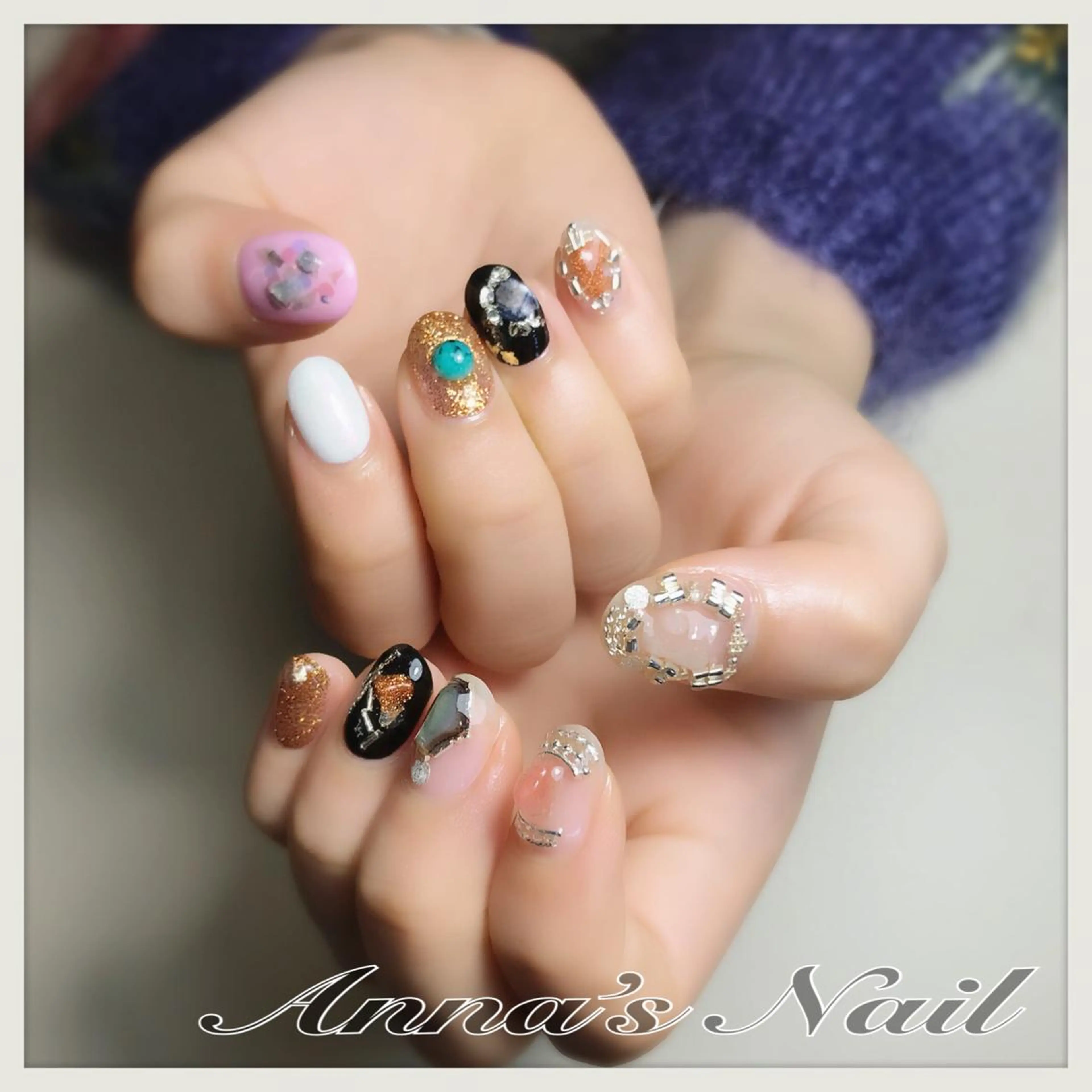 ネイル 清口 杏奈のネイルデザイン