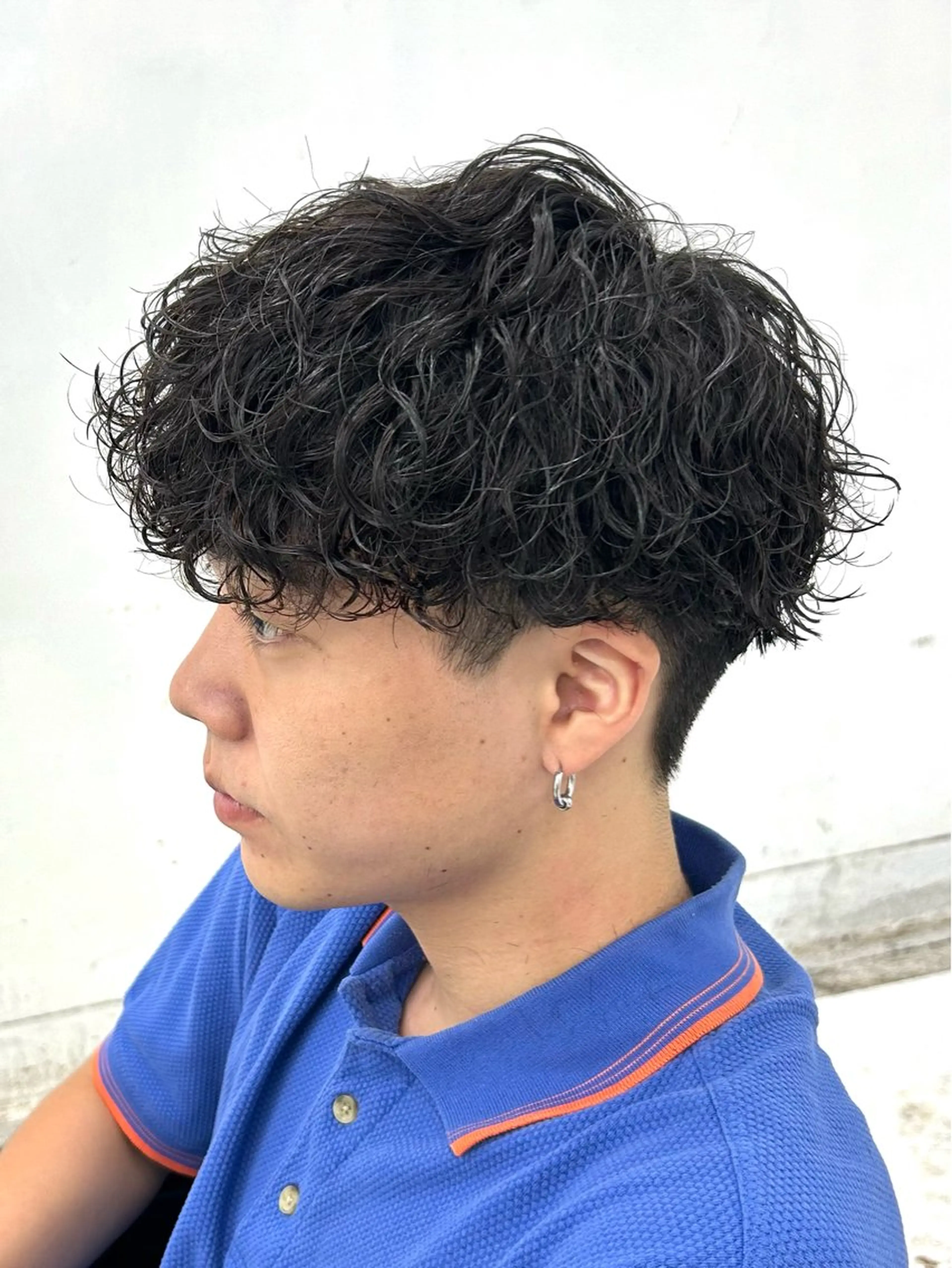 【SNSで話題🌀】メンズカット+波巻きスパイラルパーマの写真