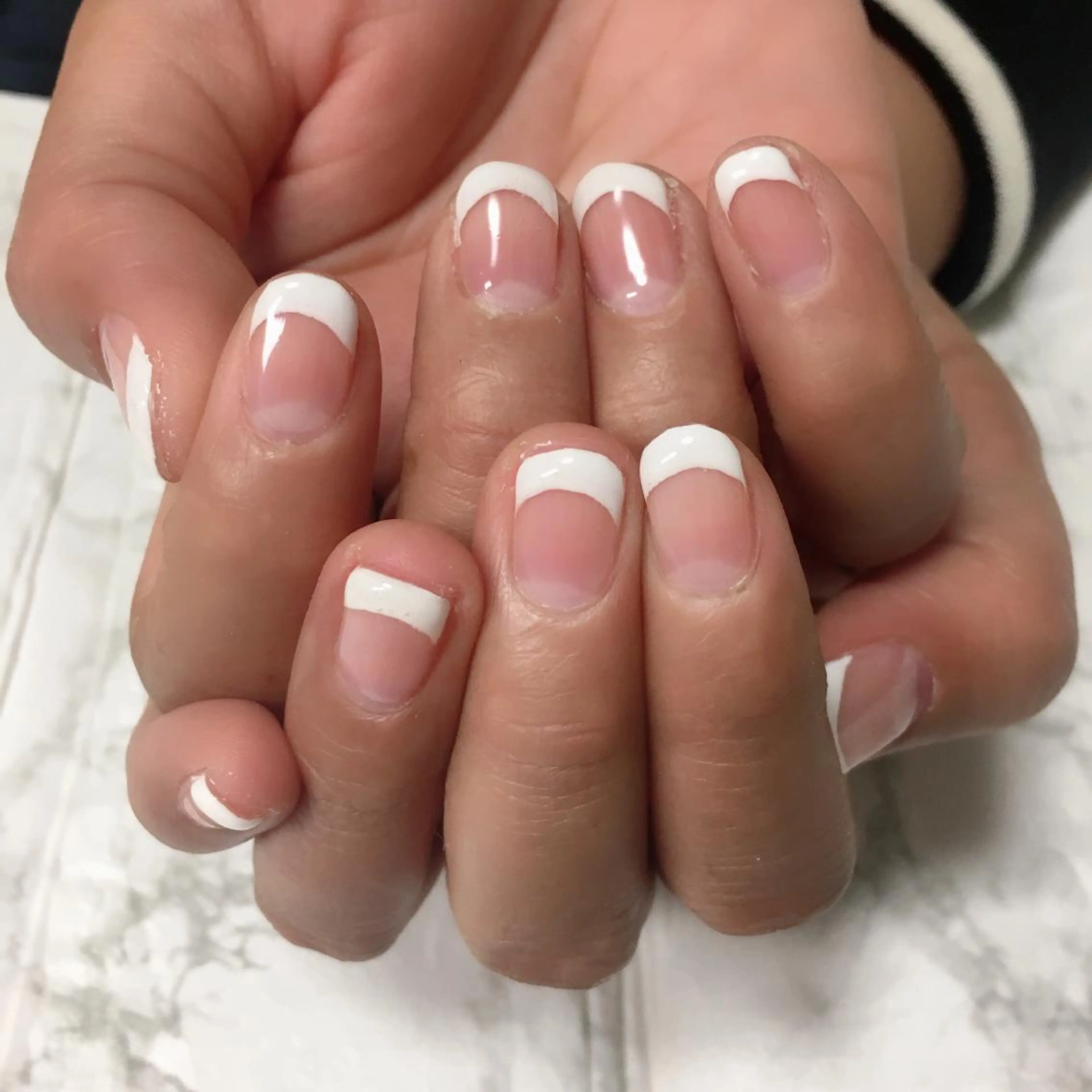 ネイル フレンチネイル ハンドネイル 自爪育成/深爪矯正 mikiのネイルデザイン