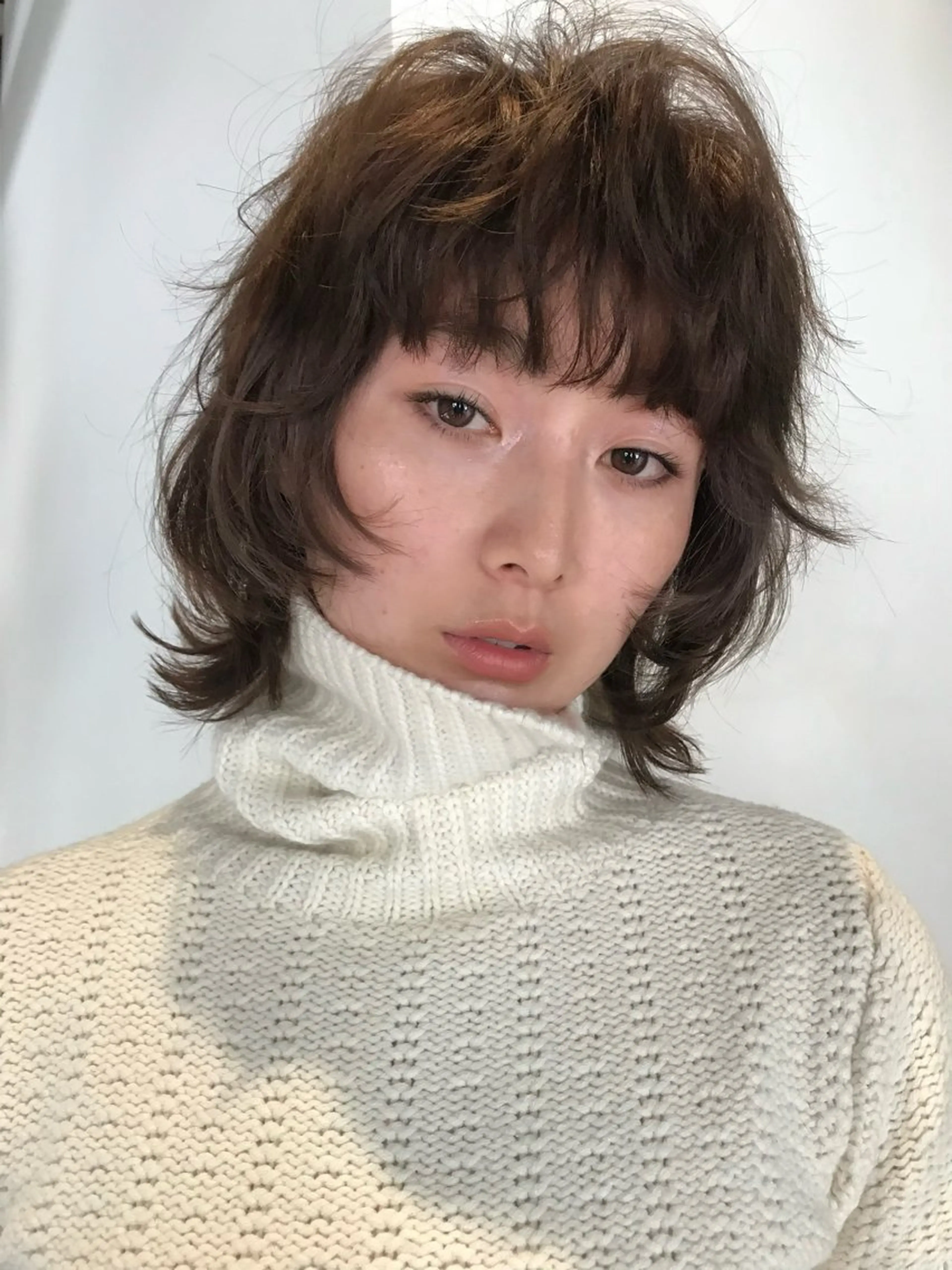 ミディアム hina KEEDAのヘアスタイル