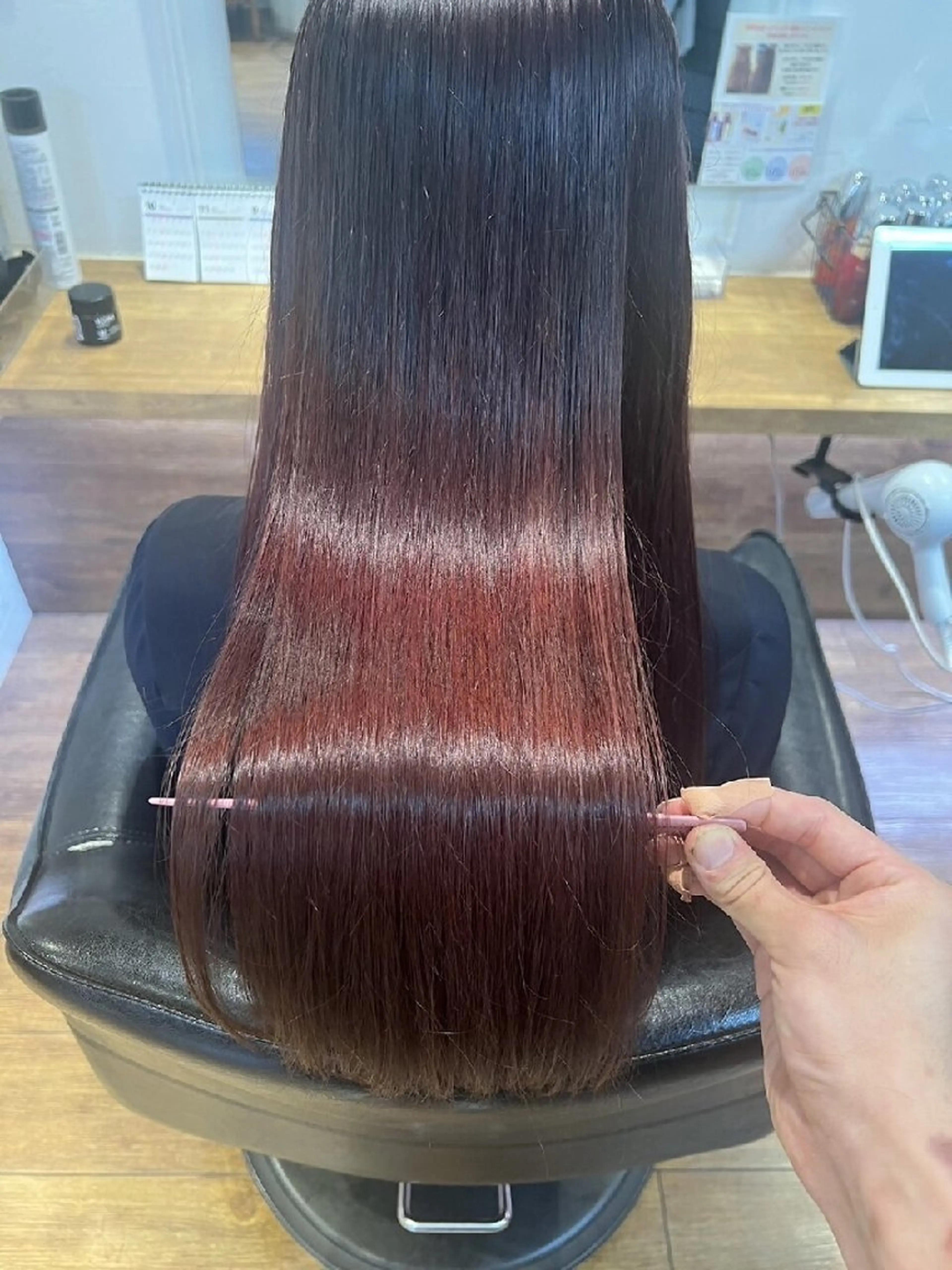 セミロング ヘアカラー トリートメント 透明感カラー/ ツヤ髪 石田のヘアスタイル