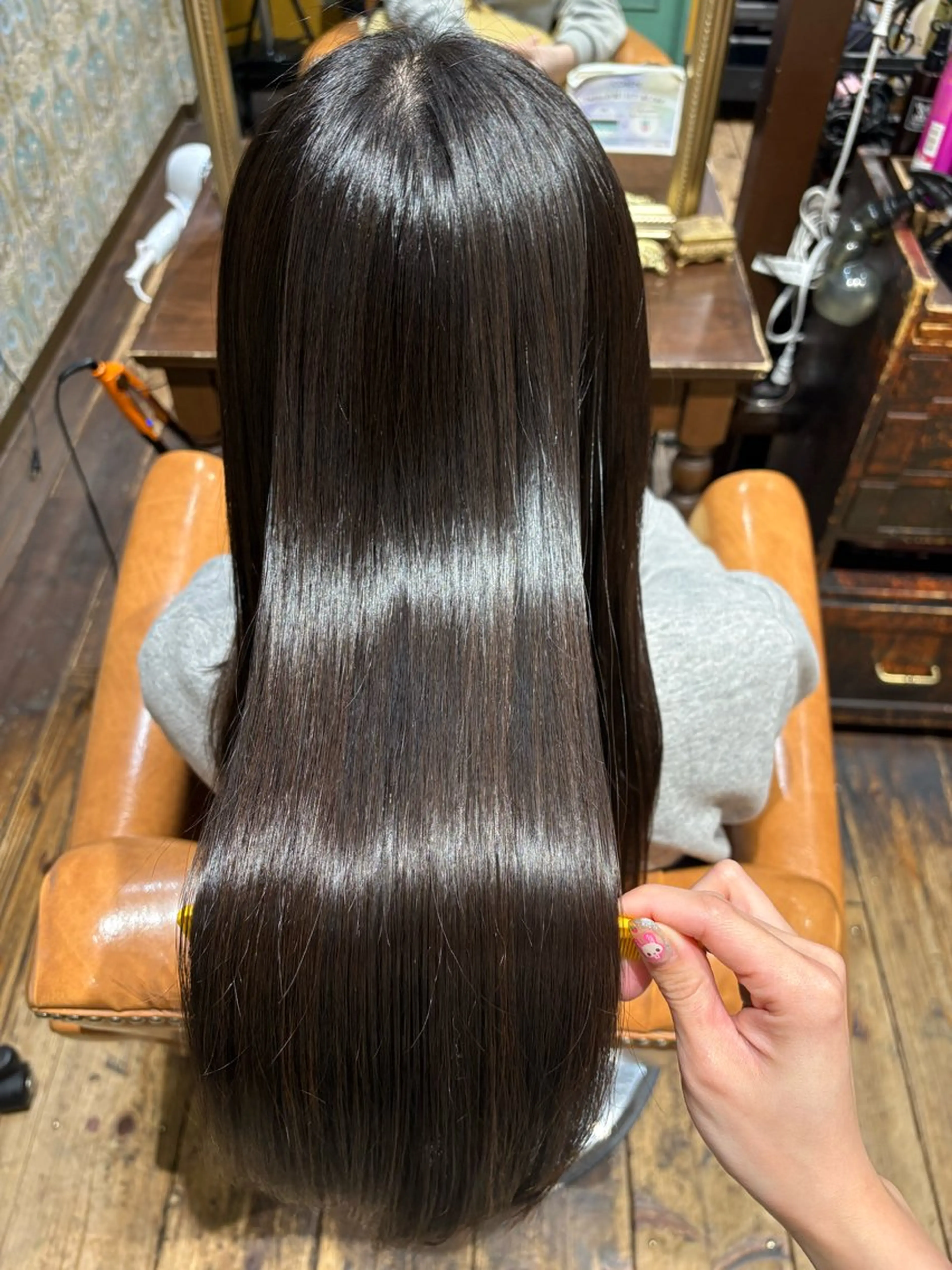 セミロング 縮毛矯正 心斎橋酸性ストレート 🛼MATOI🛼のヘアスタイル