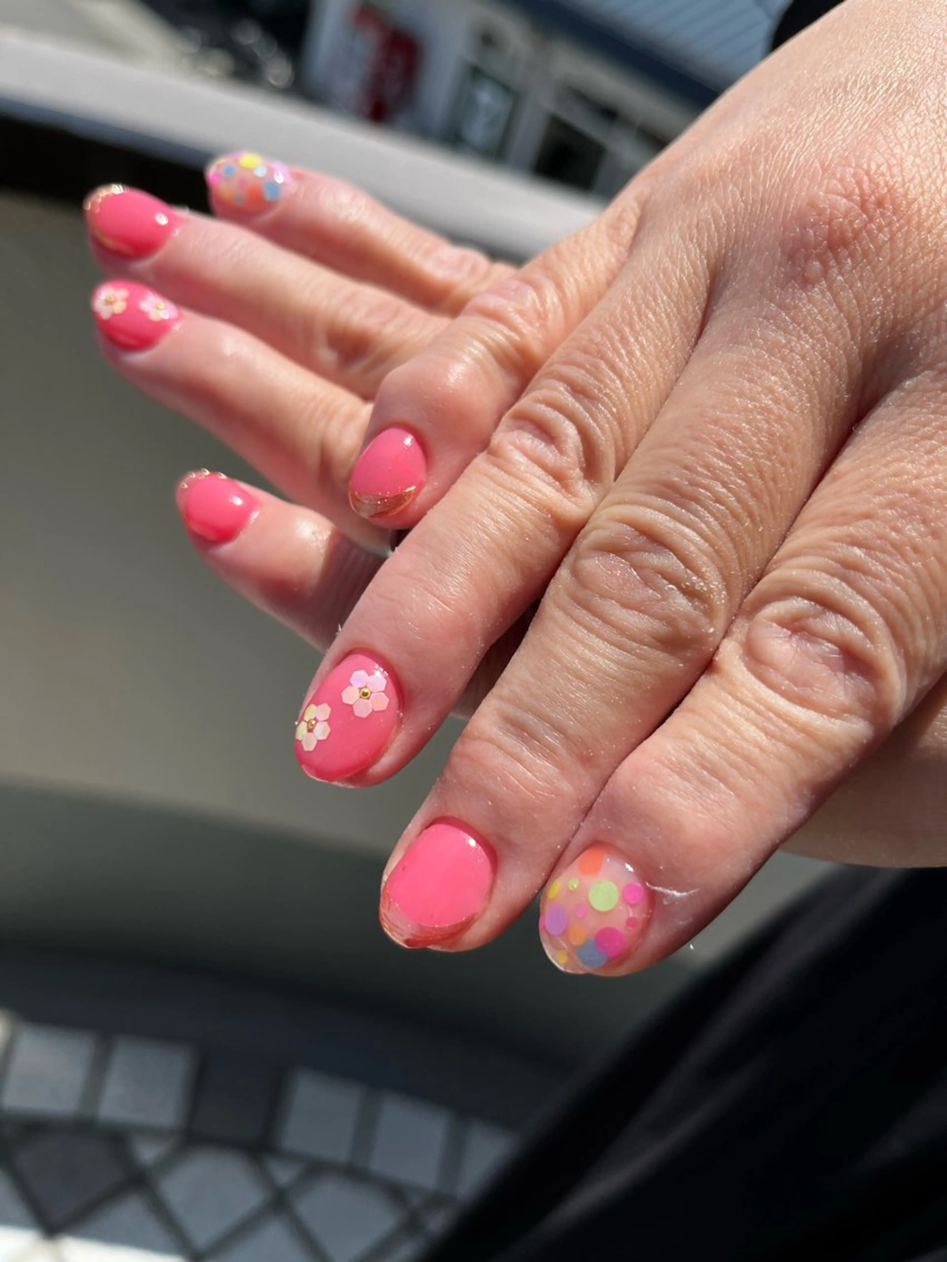 ネイル ラメ(グリッター) Momonails Ayanoのネイルデザイン