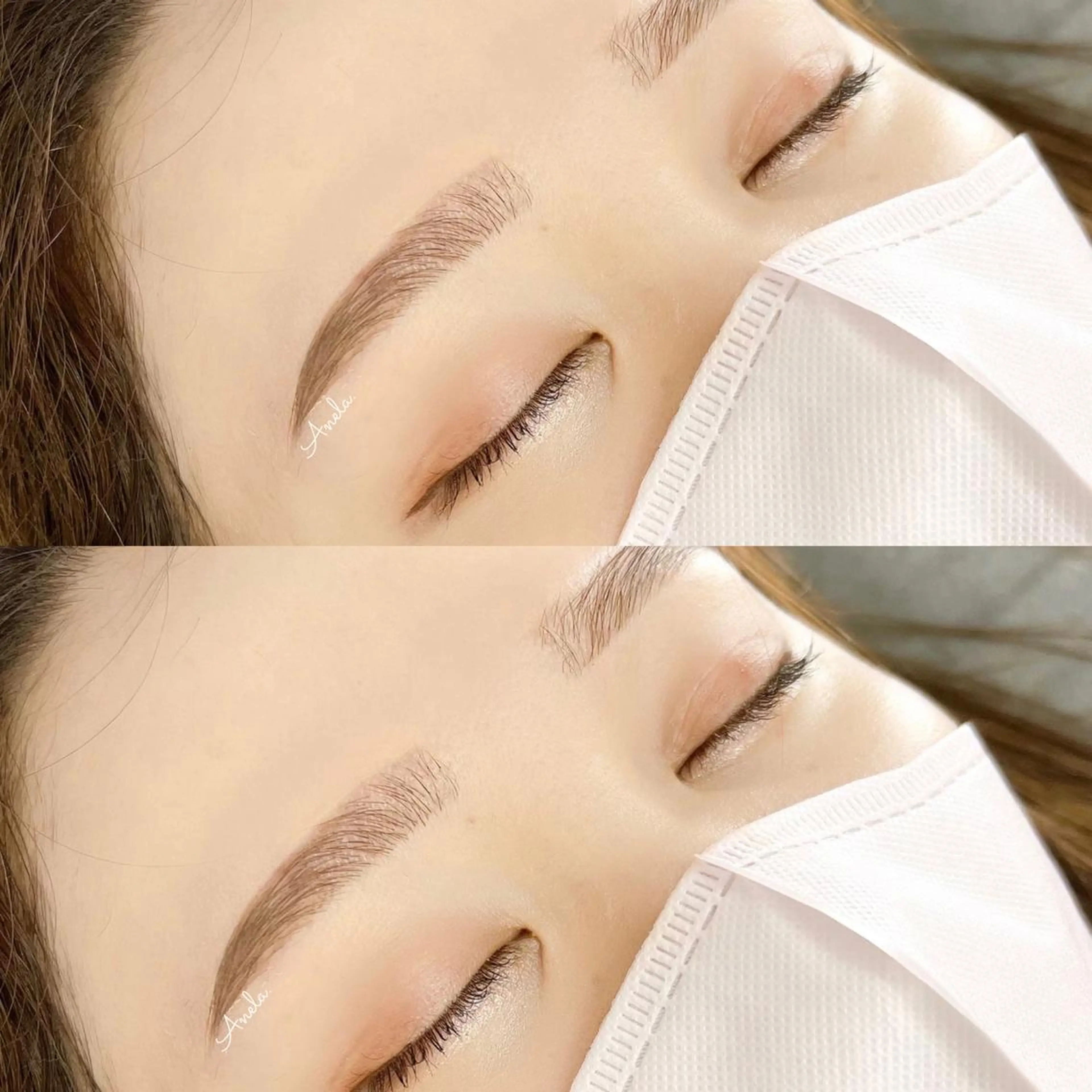 アイブロウ ワックス脱毛 眉カット Anela./江坂/ ラッシュリフトのマツエク・マツパデザイン