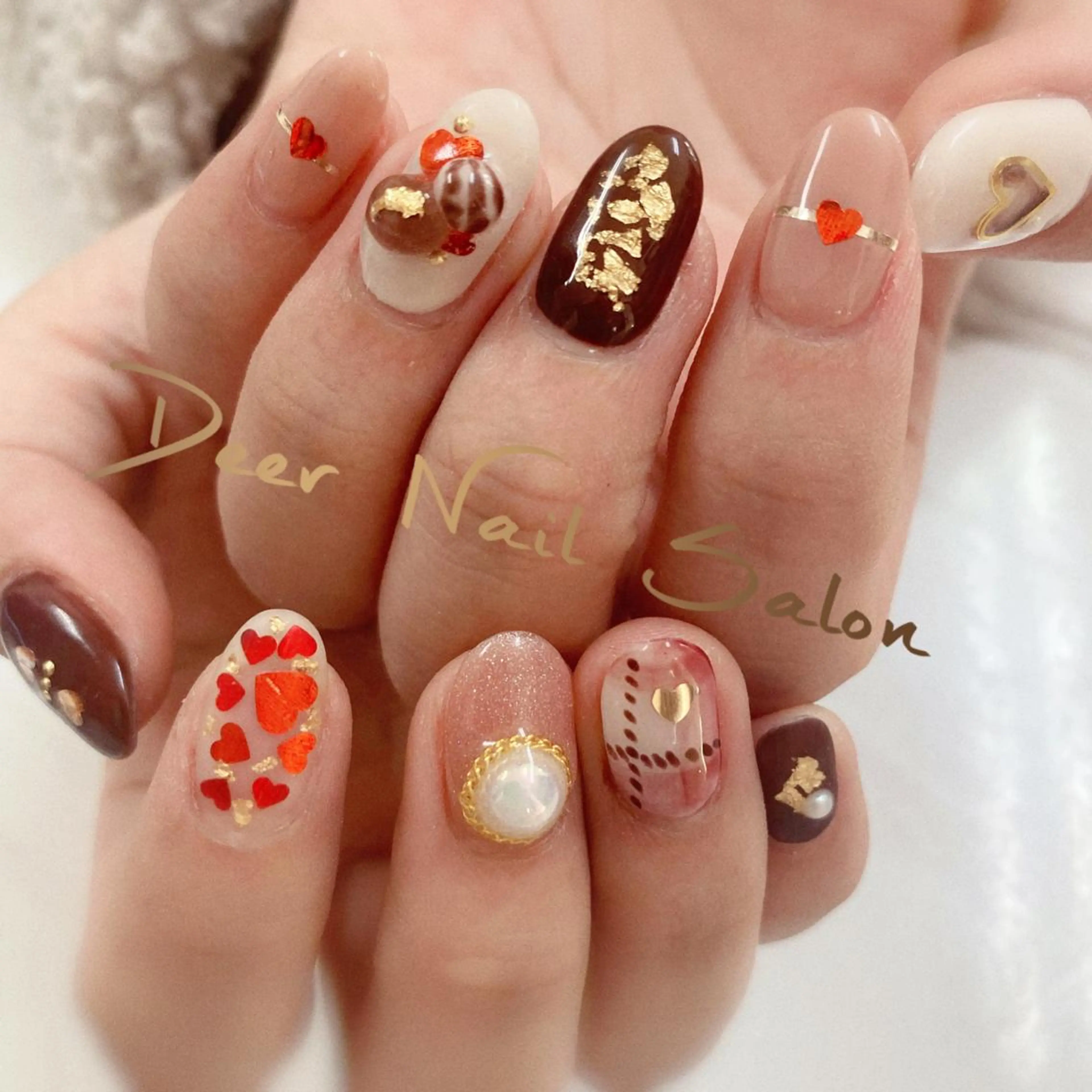 ネイル ハンドネイル Peachy 🍑のネイルデザイン