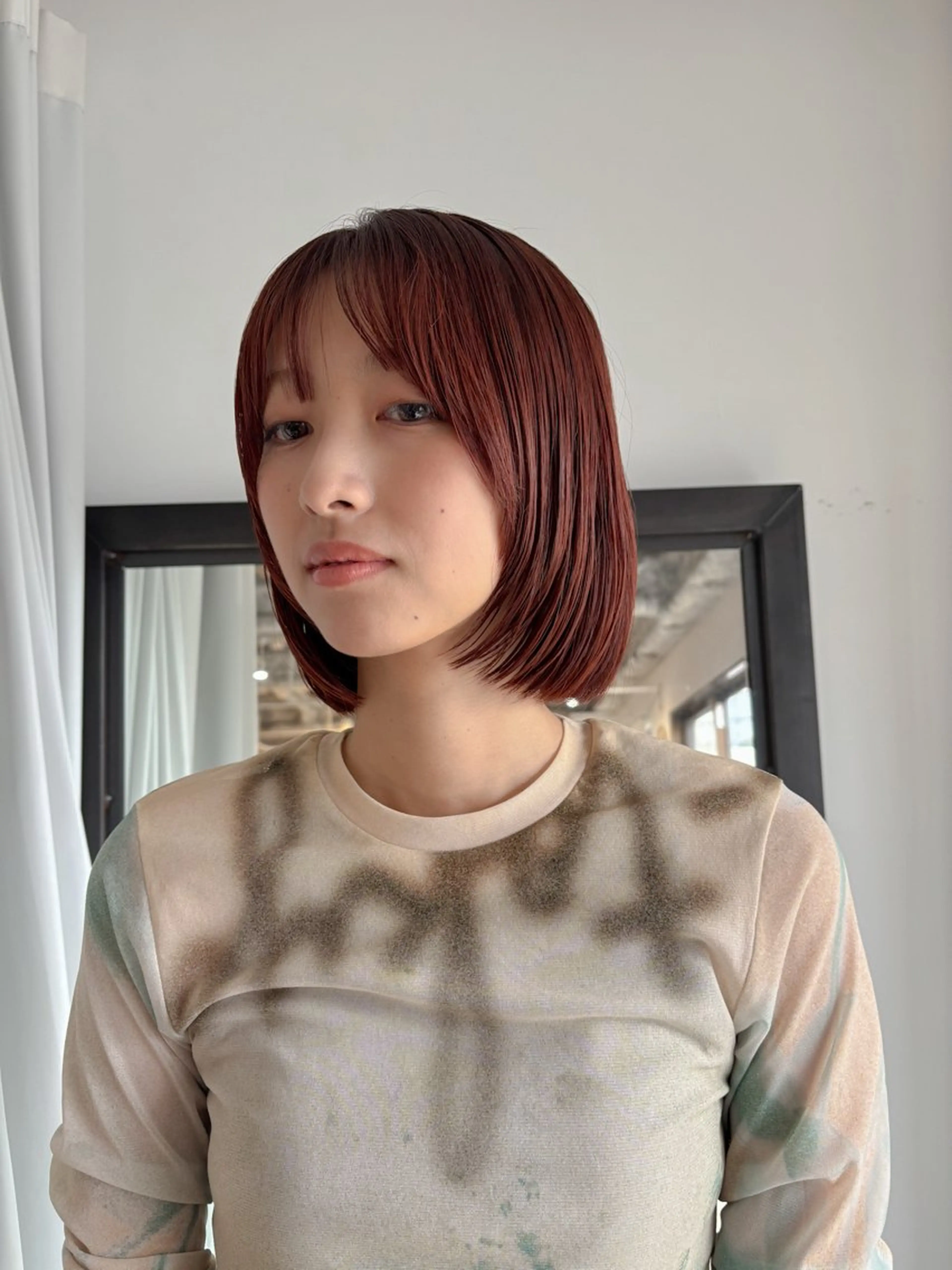 ミディアム カラー ブリーチ ブラウンカラー ダブルカラー ブリーチなしカラー ヘアカラー トリートメント Takuma Suzuki中目黒のヘアスタイル