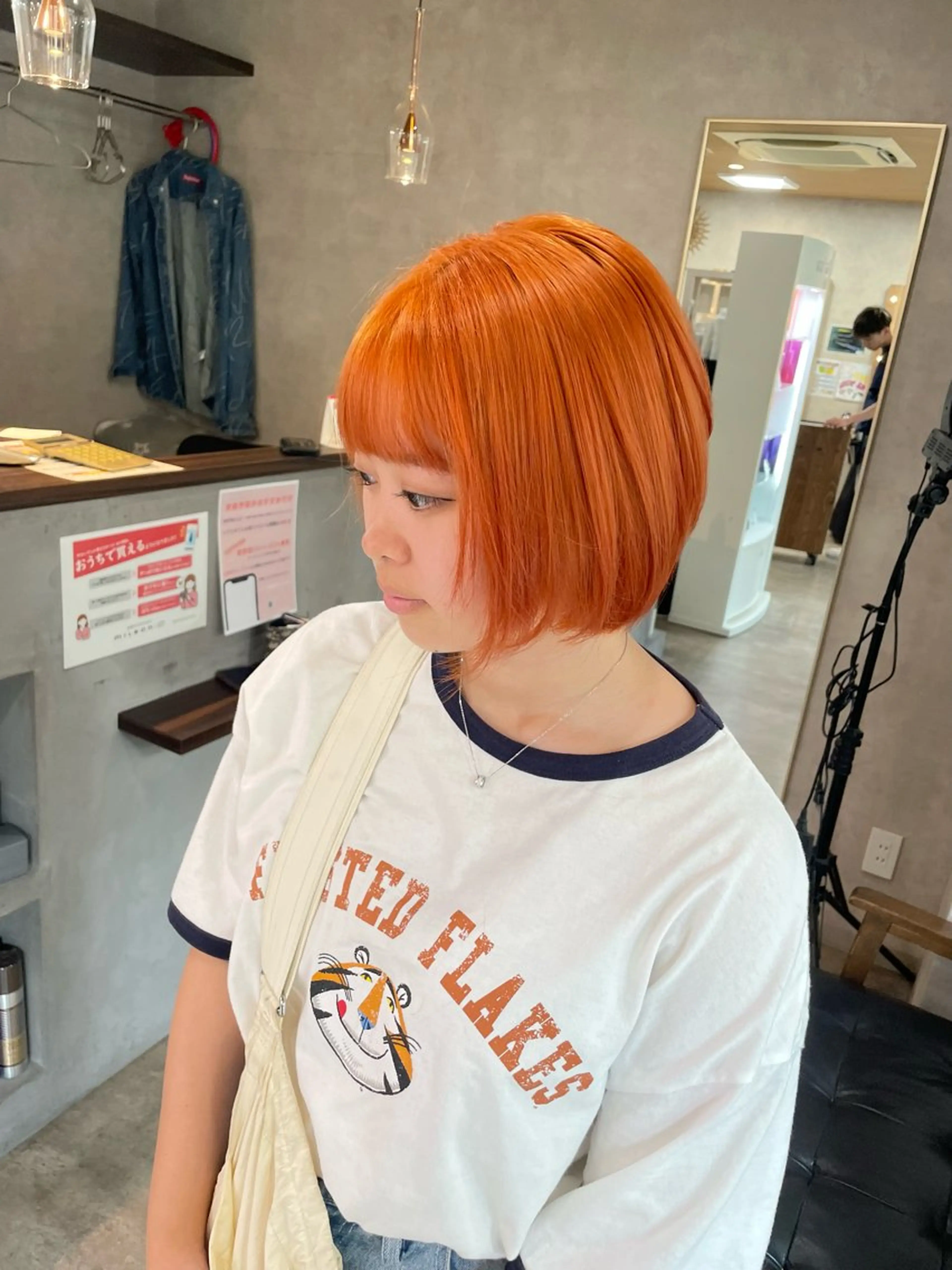 ショート カラー ブリーチ ヘアカラー トリートメント RIENS aura / ayu ♡のヘアスタイル