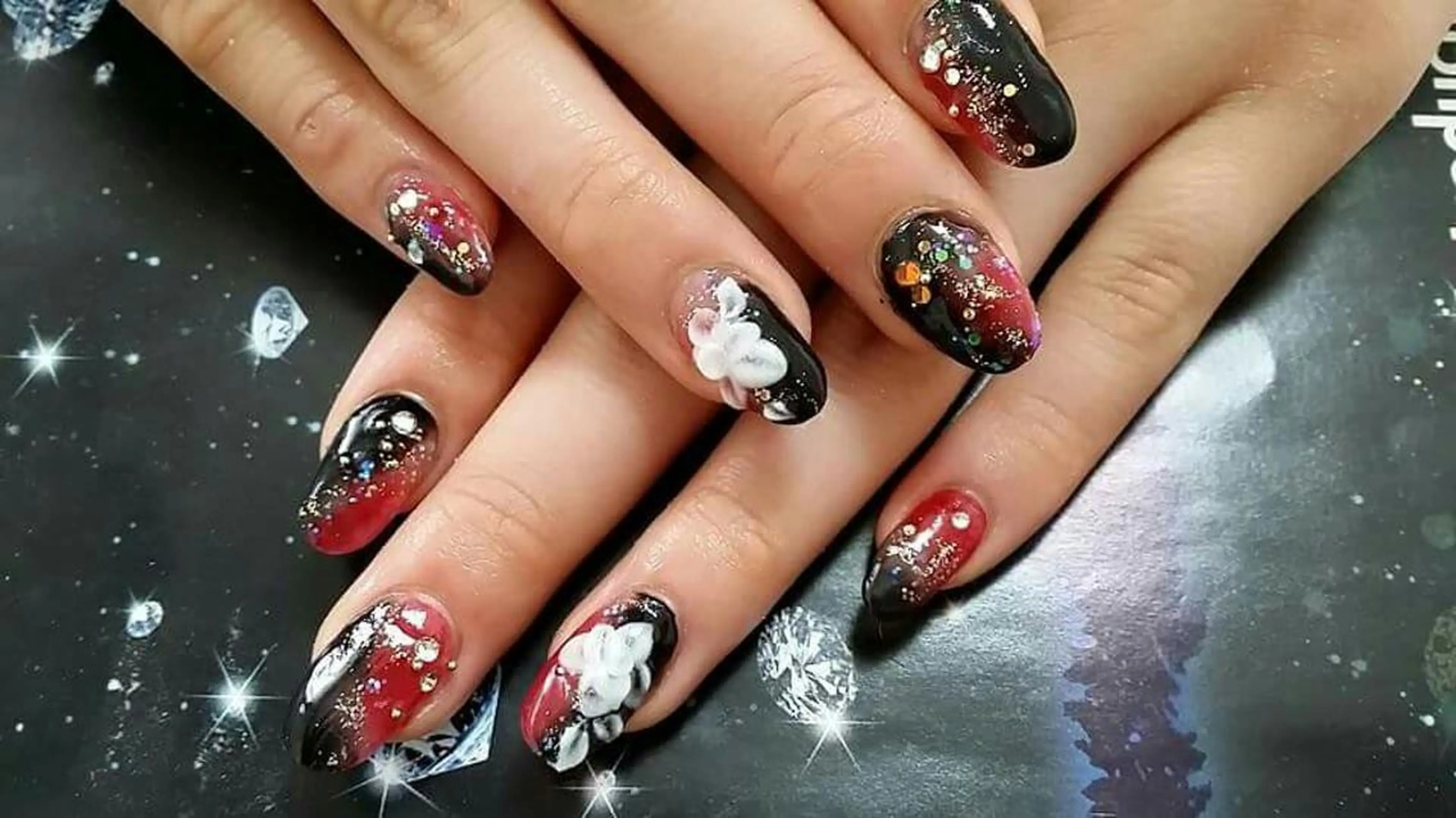 ネイル 成人式 スカルプネイル nail salon ipuniのネイルデザイン