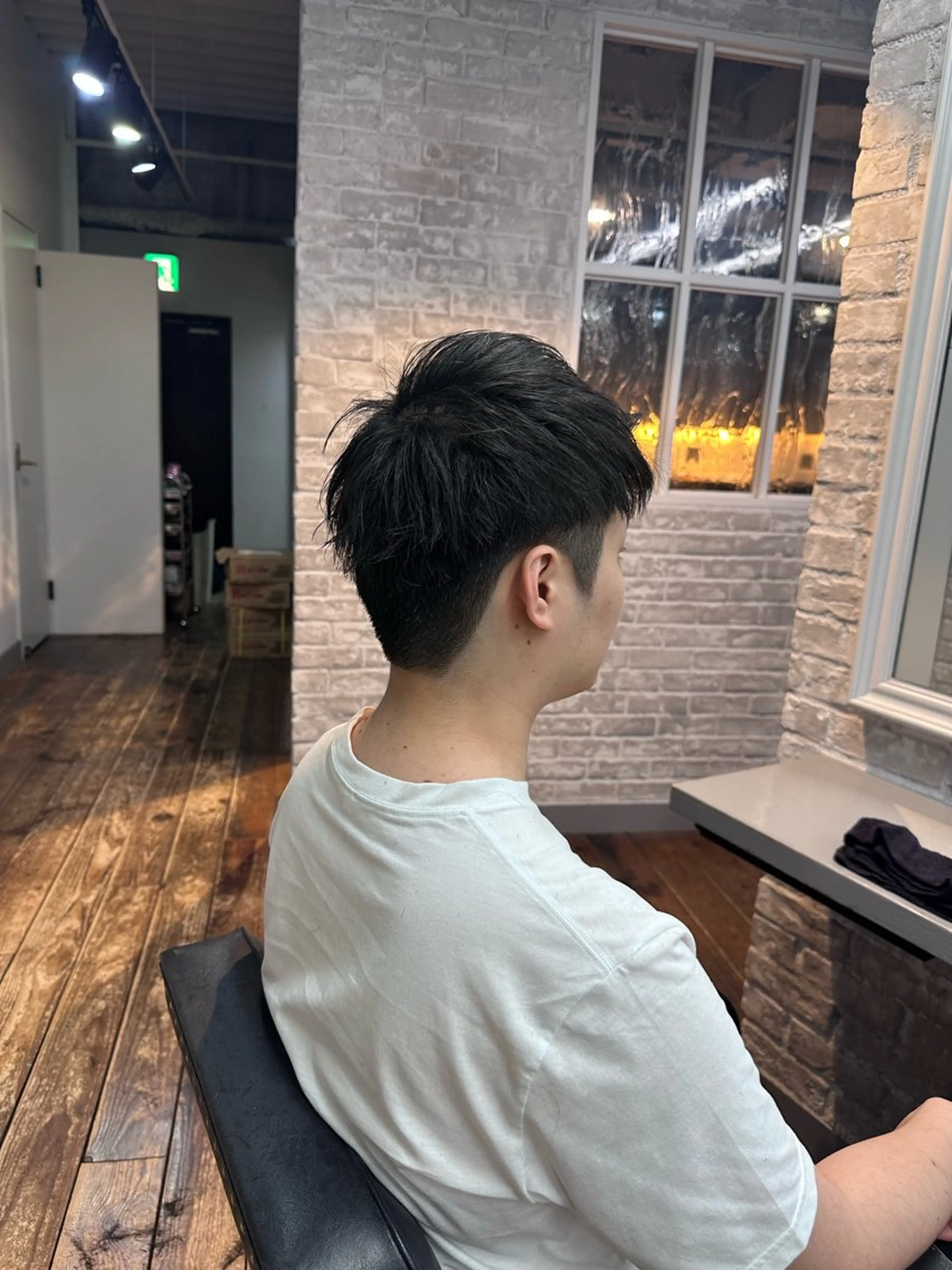 ショート メンズ カット 🩵つなぎショート✨ パーマスタイル みくのヘアスタイル