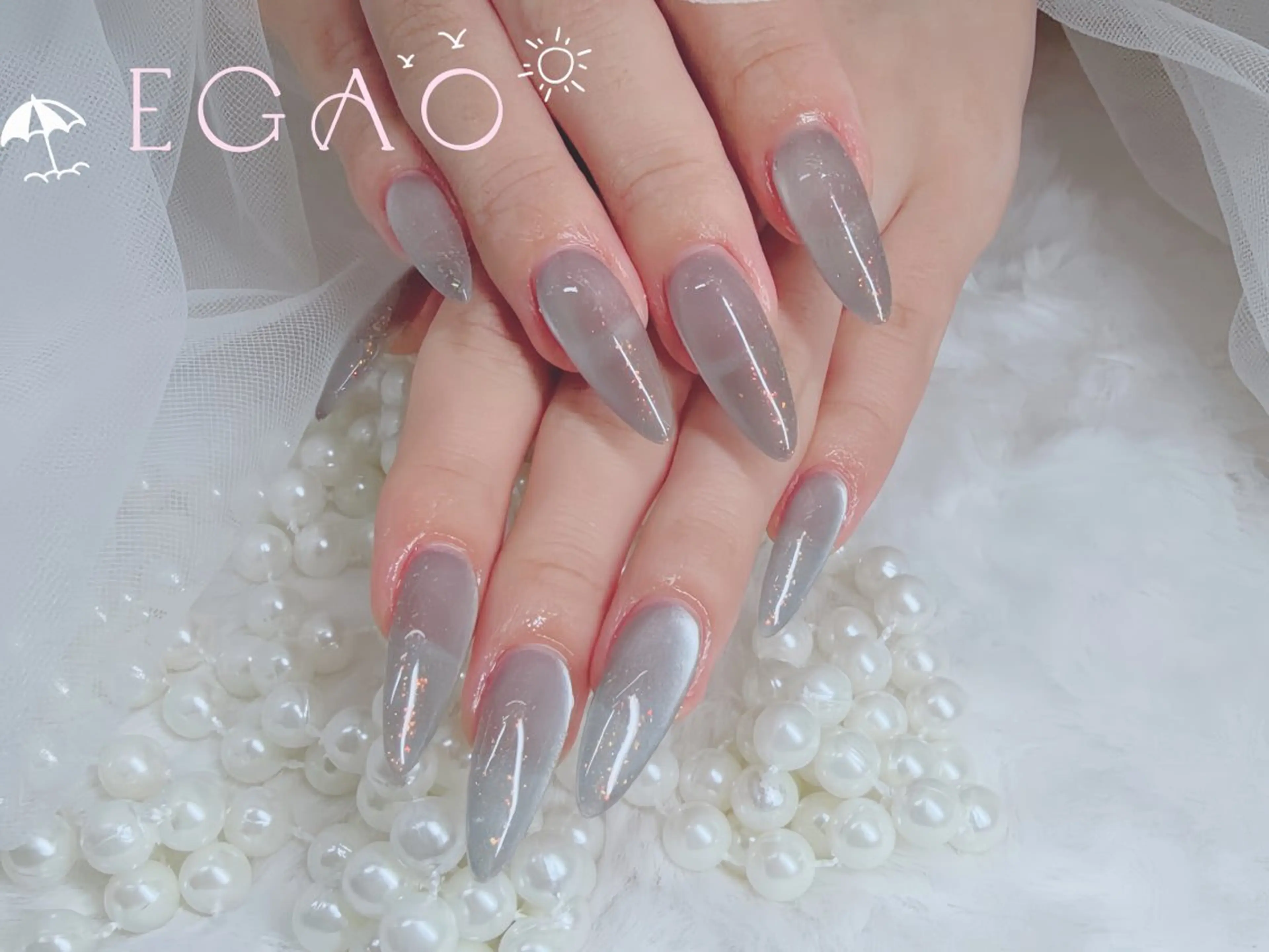 ネイル アートネイル フットネイル フレンチネイル ジェルネイル グラデーション ハンドネイル Egao Nail錦糸町店のネイルデザイン