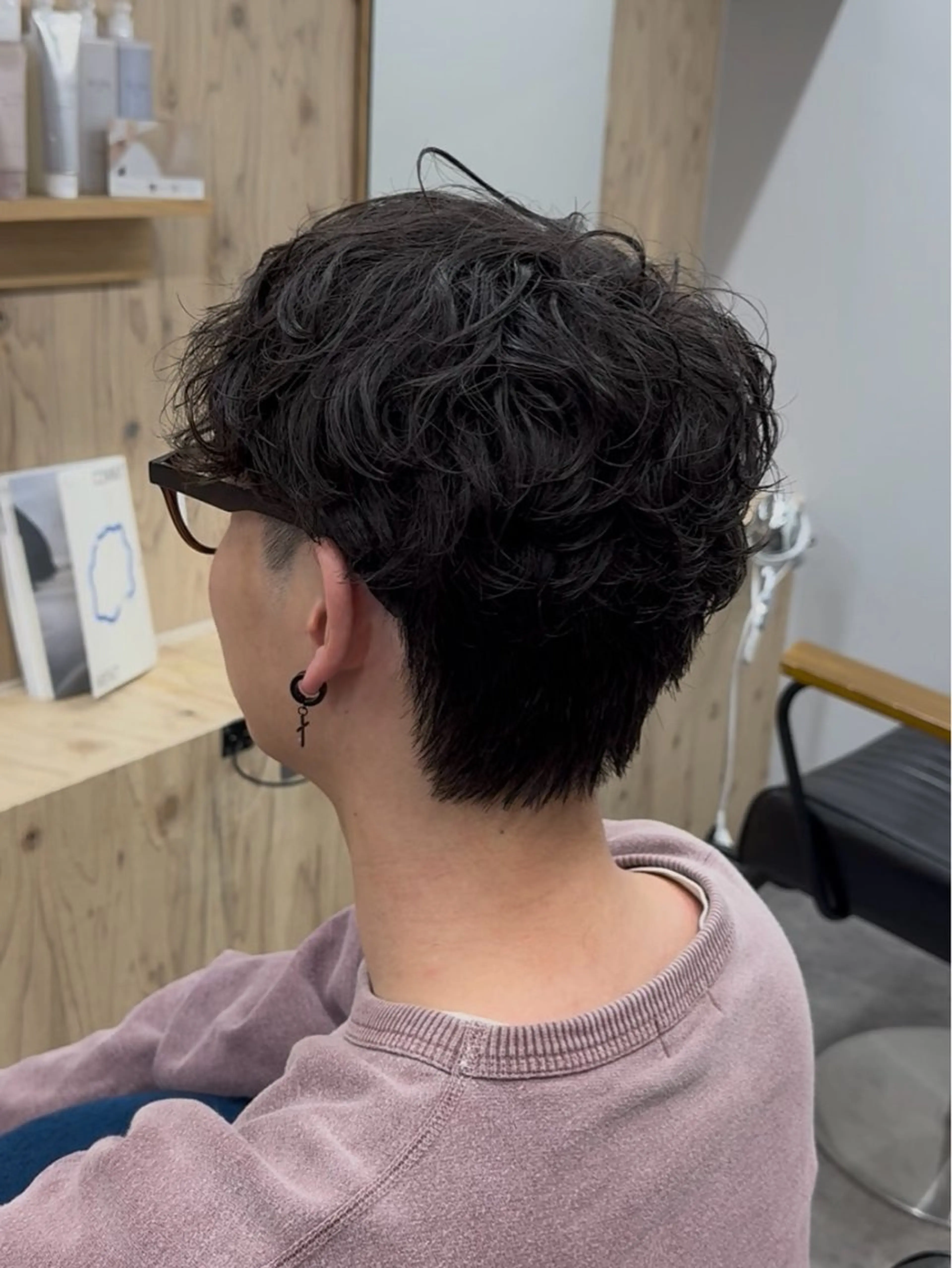 ショート パーマ メンズ カット パーマ ニュアンスパーマ/ 韓国ヘア/natsuのヘアスタイル