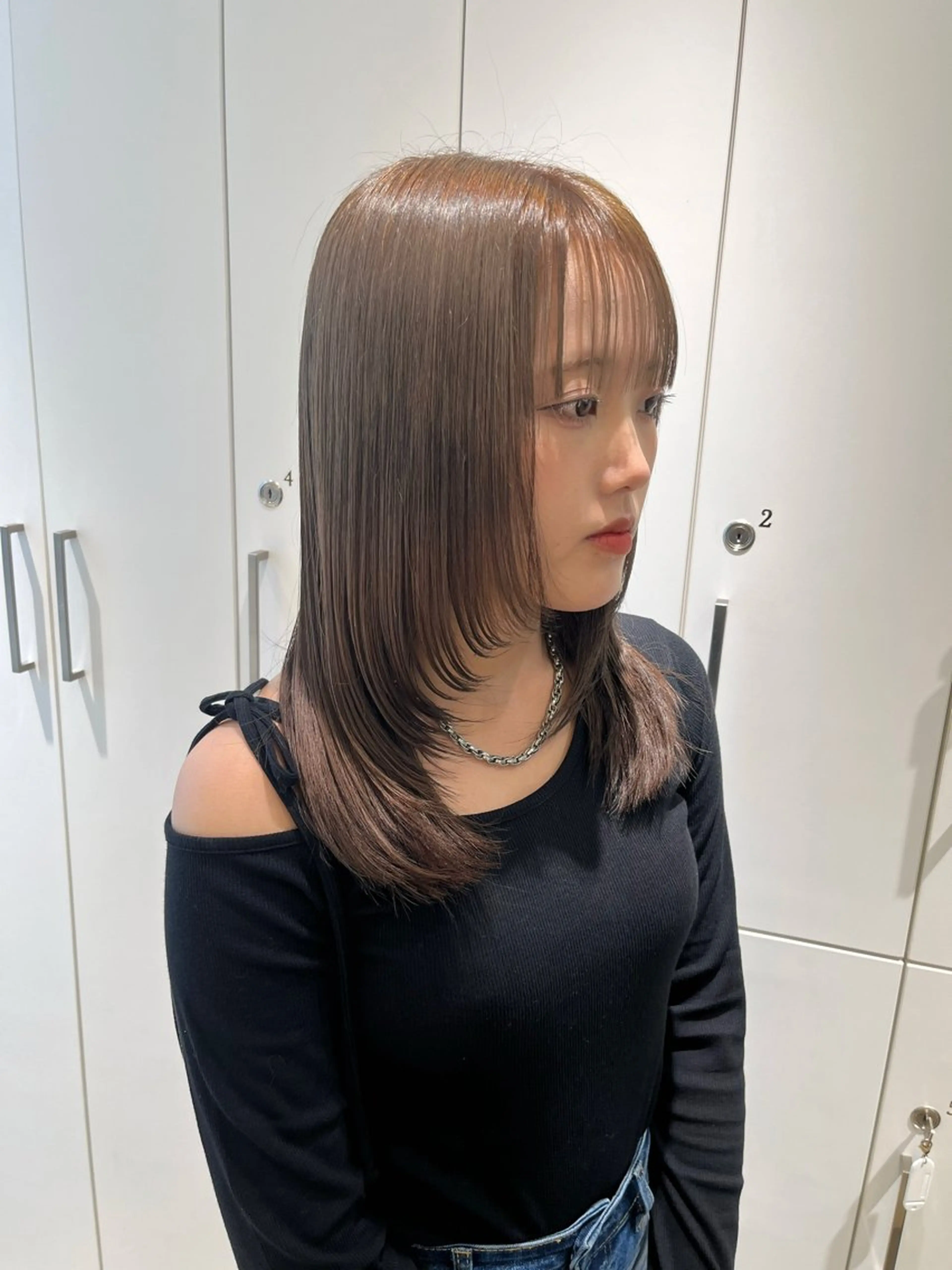 セミロング カラー ヘアカラー ParveMix / 山本 玲南🫧🪽のヘアスタイル