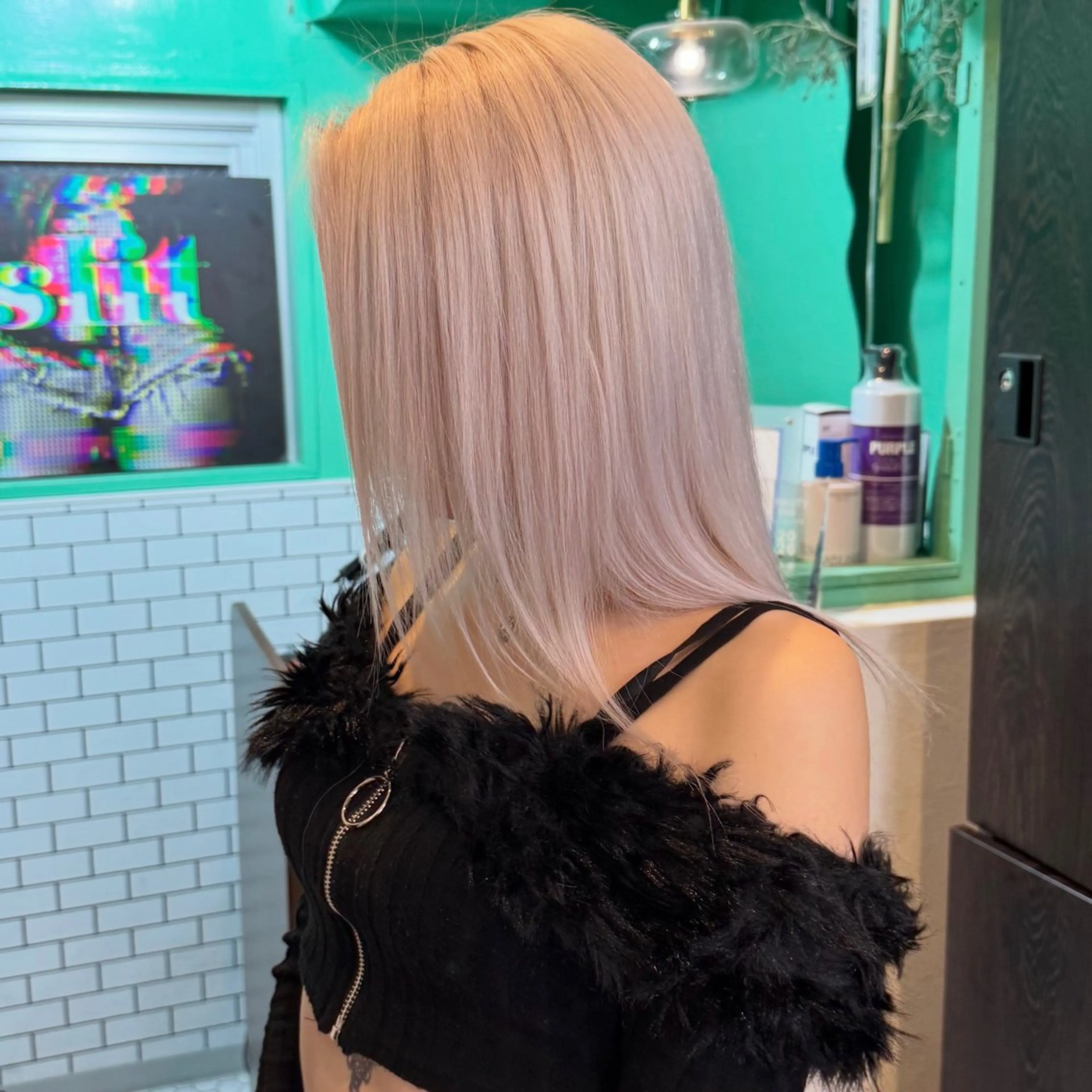 ミディアム ヘアカラー ハッシュカット🎀 MIYU💖のヘアスタイル