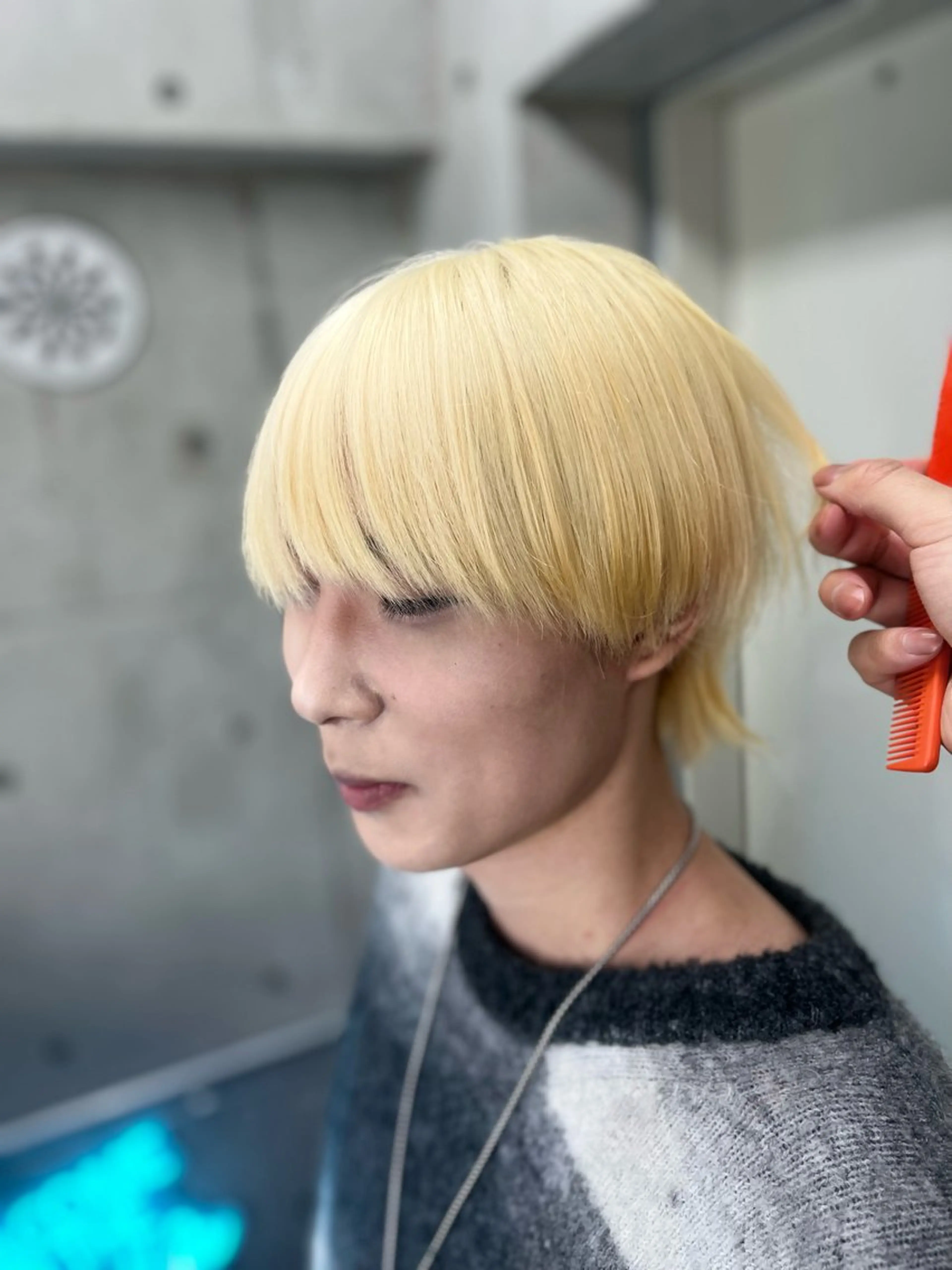 ショート カラー 個性派ウルフ/メンズ /ブリーチ/渋谷のヘアスタイル