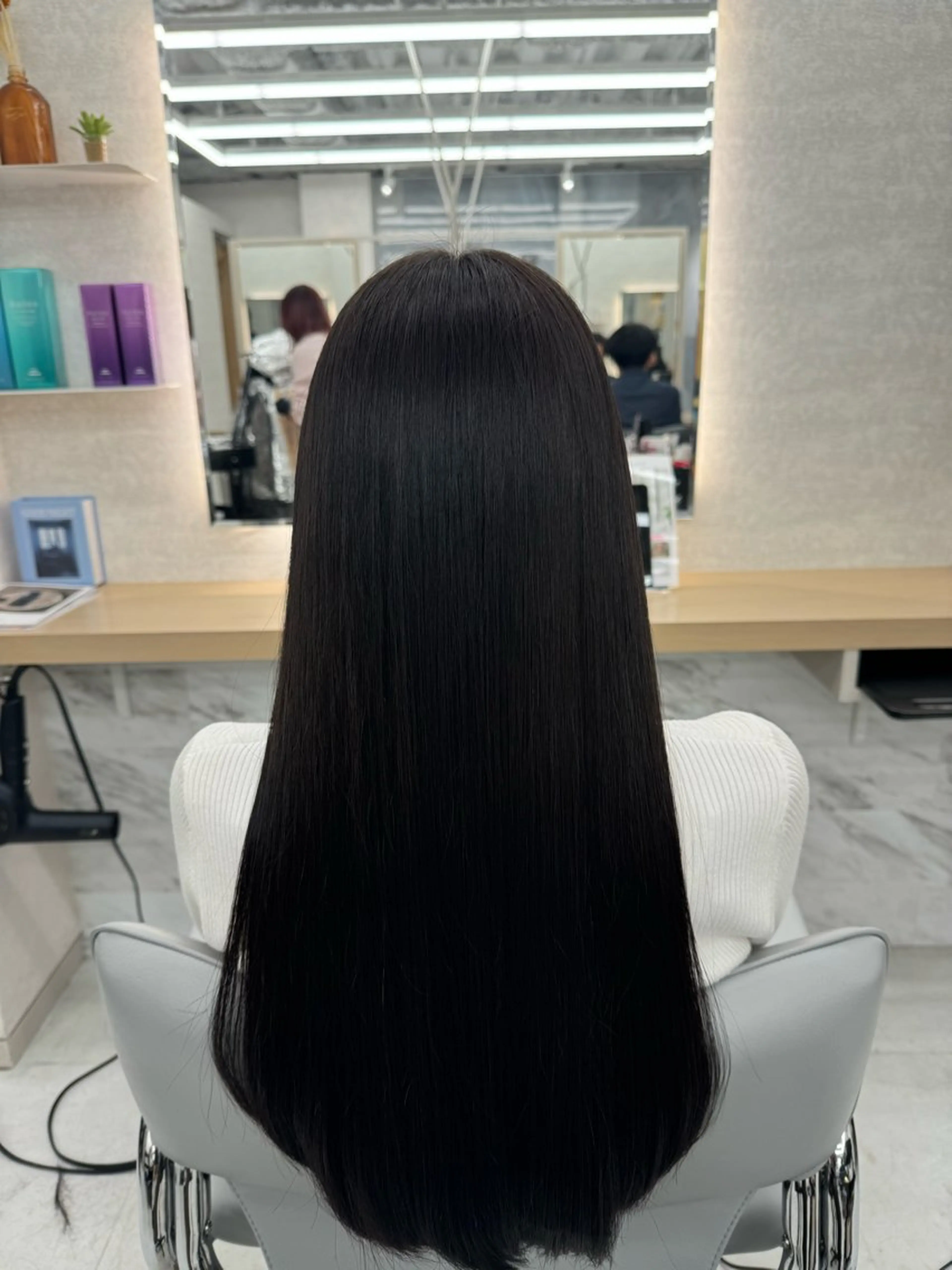 ロング ヘアカラー トリートメント ヘッドスパ 韓国/アイドルヘア 🎀みづきのヘアスタイル