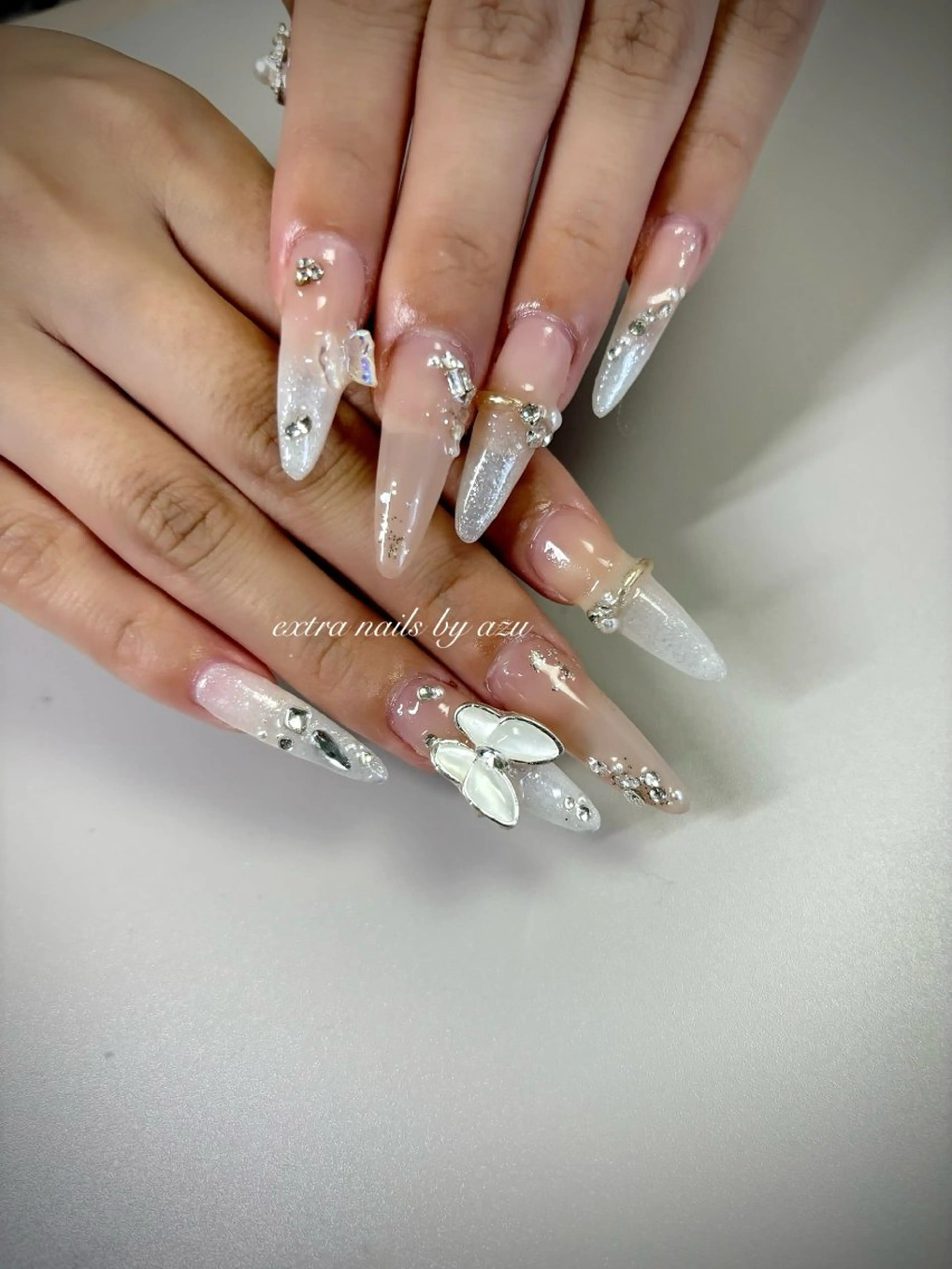 ネイル ロングネイル ハンドネイル extranails ／lemellaのネイルデザイン