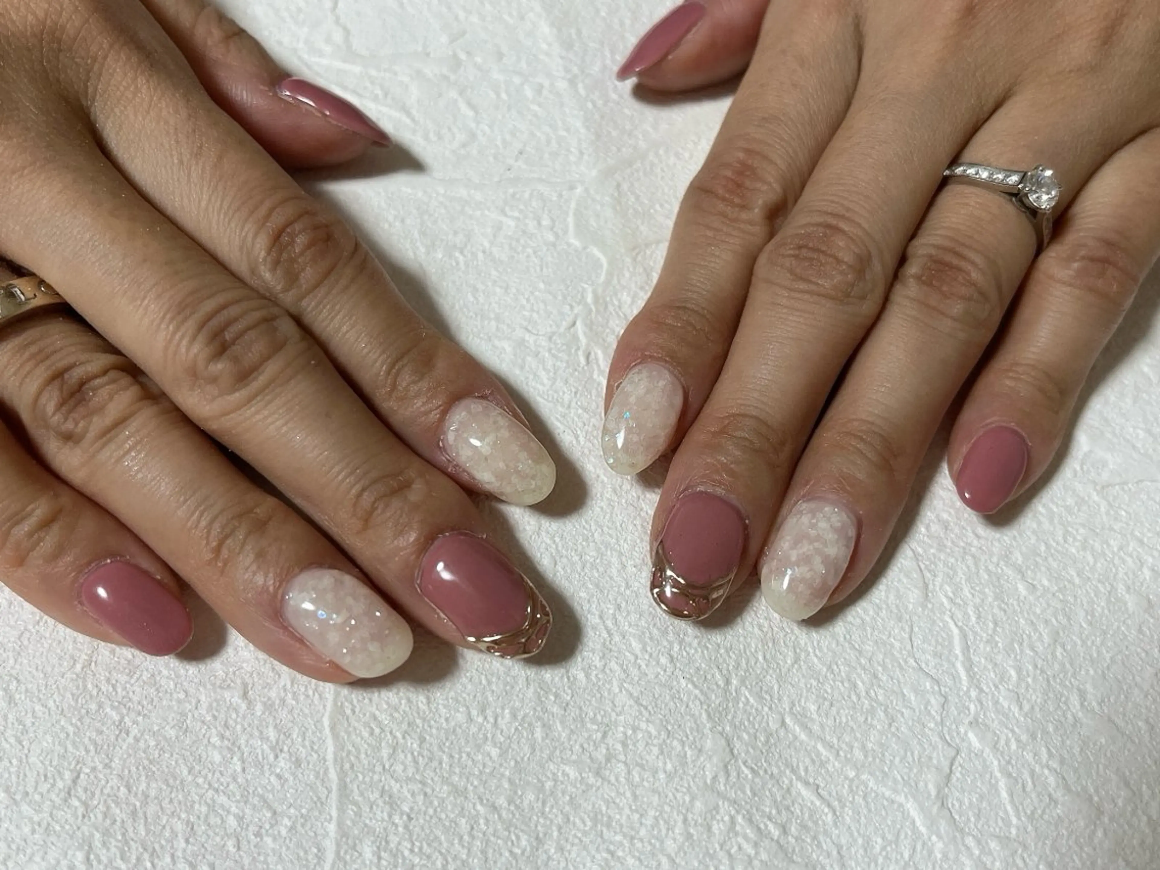 ネイル オーロラネイル フットネイル フレンチネイル ジェルネイル 韓国ネイル ハンドネイル kiki nail たまプラーザのネイルデザイン