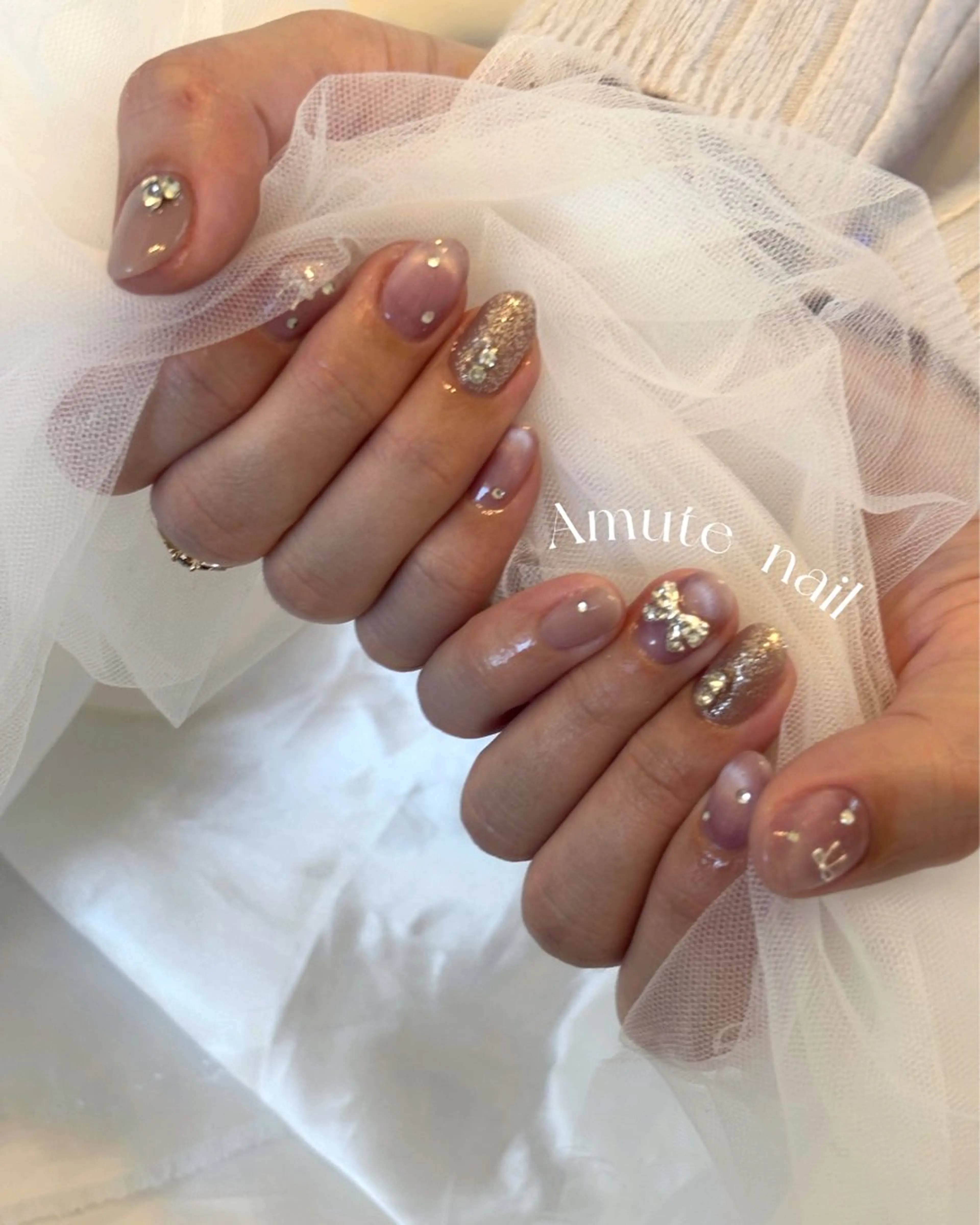 ネイル ハンドネイル Amute nailのネイルデザイン