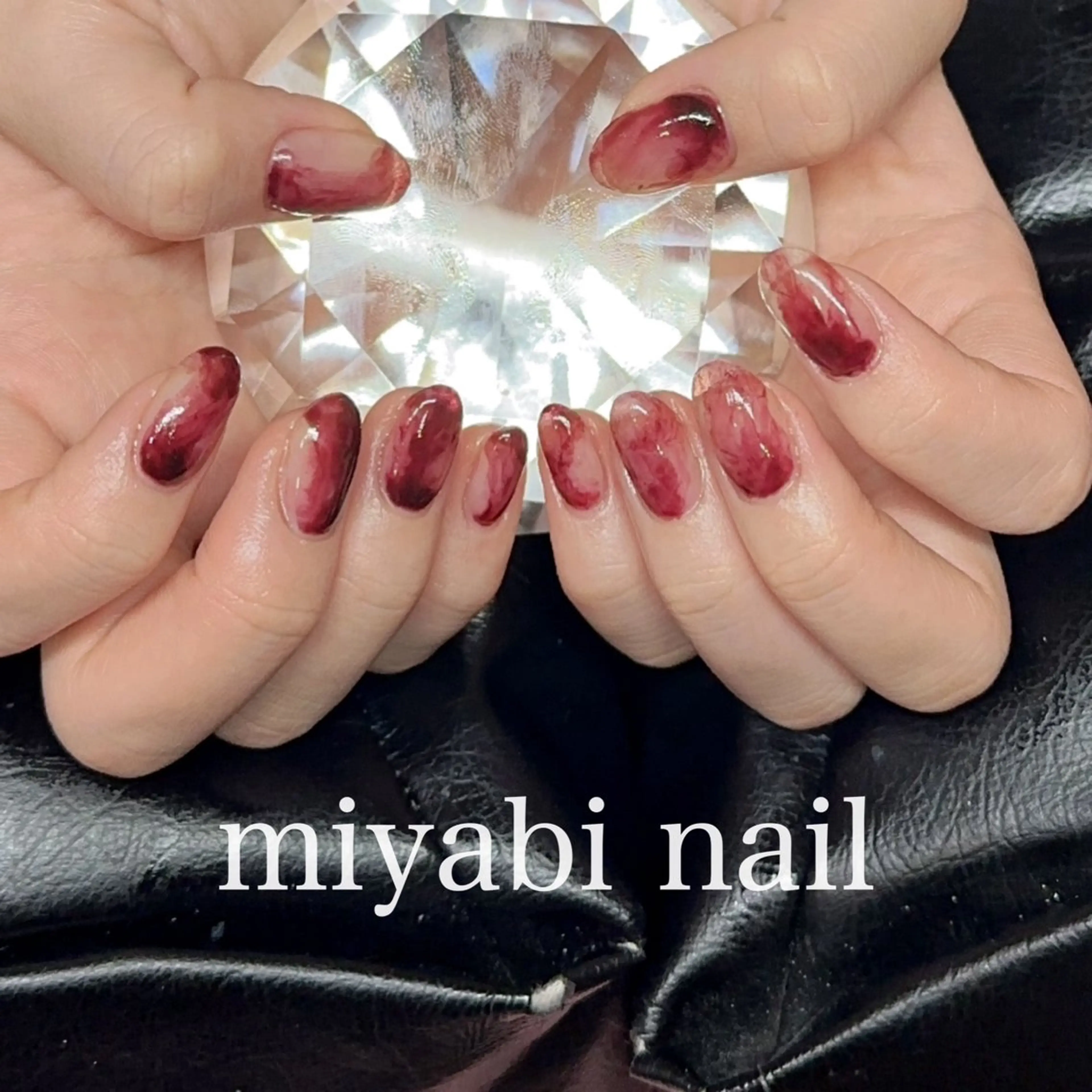 ネイル アートネイル ジェルネイル 持ち込み ニュアンスネイル ハンドネイル miyabi nail 桂川駅近くのネイルデザイン