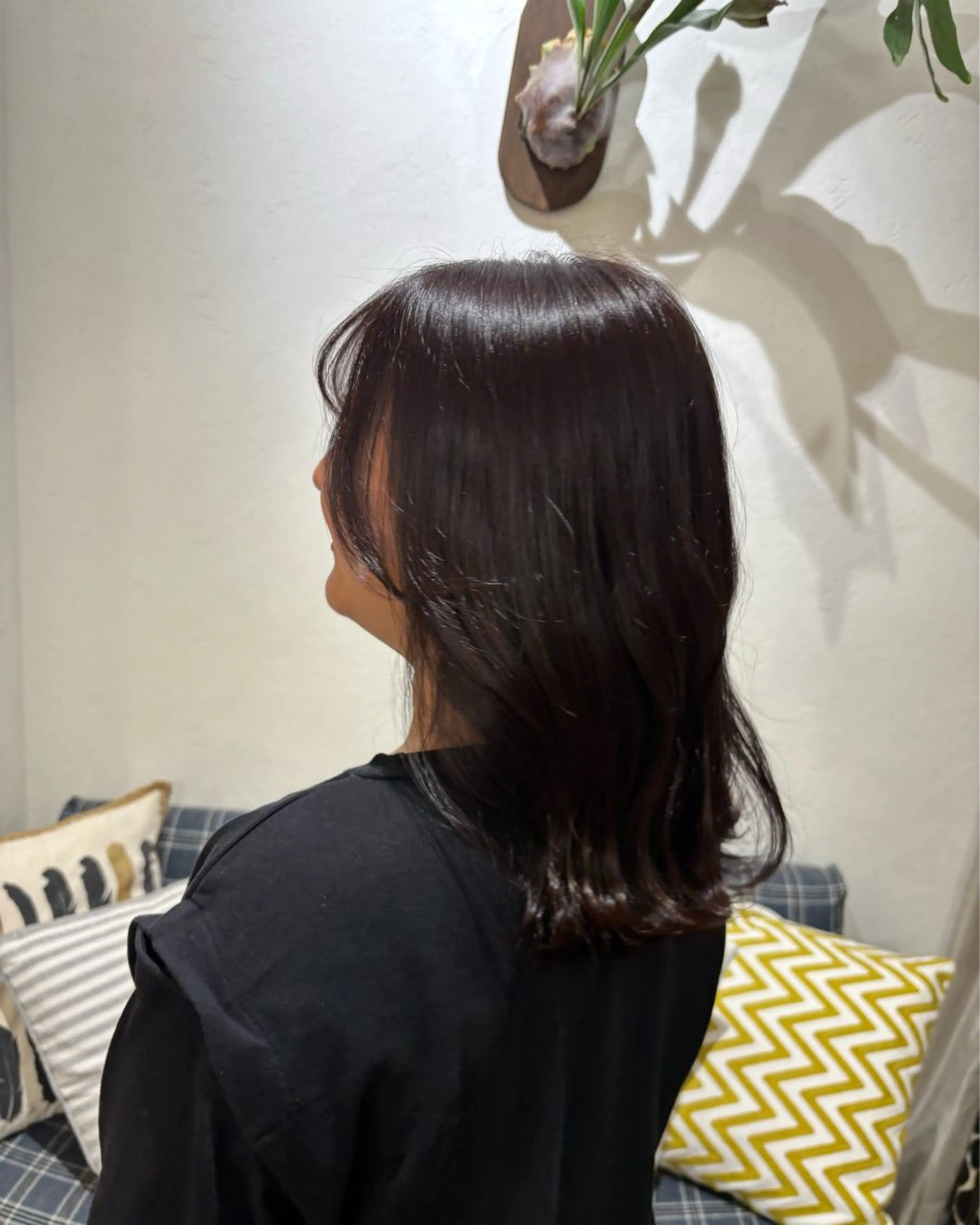 ミディアム カラー ヘアカラー 大崎 凜のヘアスタイル