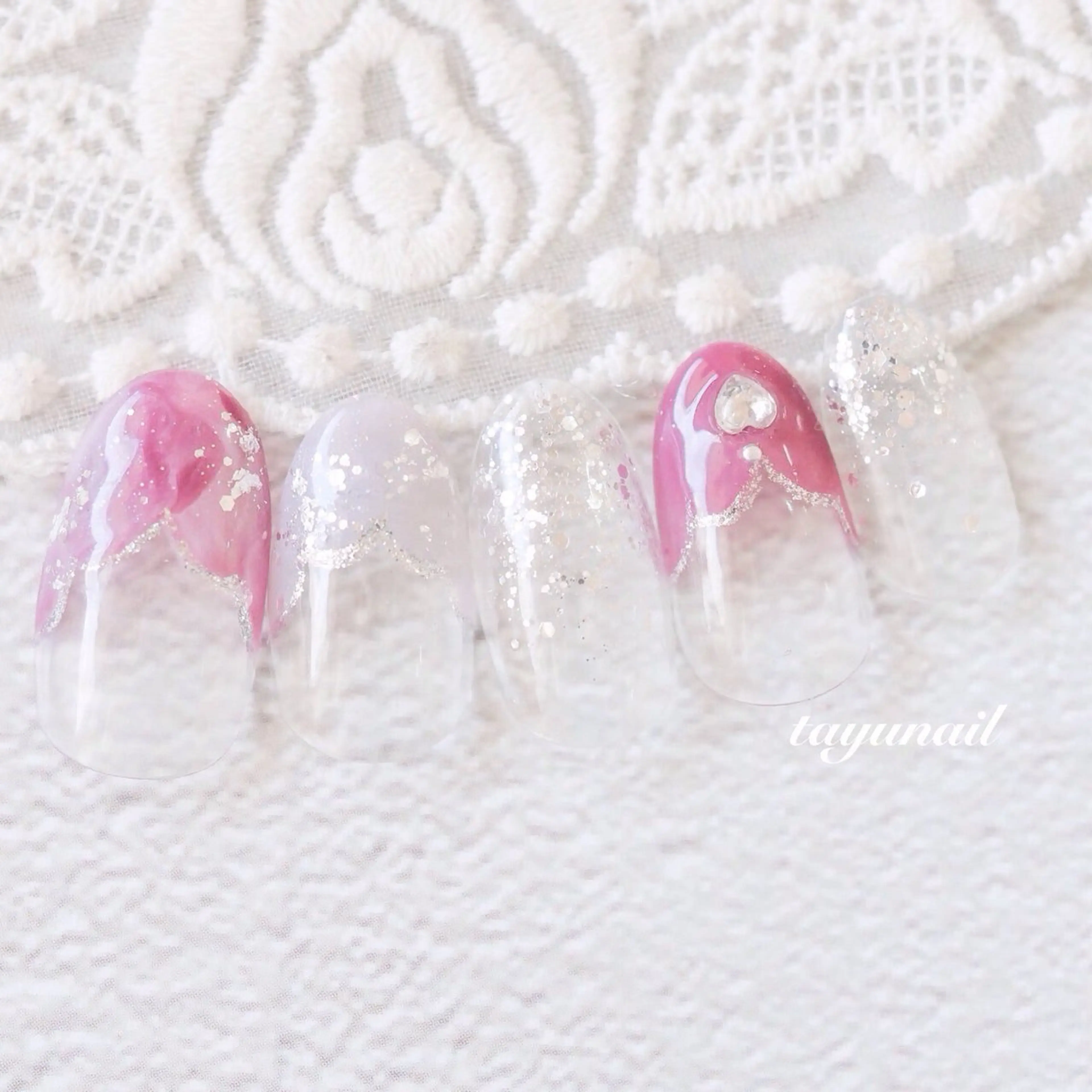 ネイル アートネイル ジェルネイル パラジェル ハンドネイル ネイルサロン 【たゆnail】のネイルデザイン