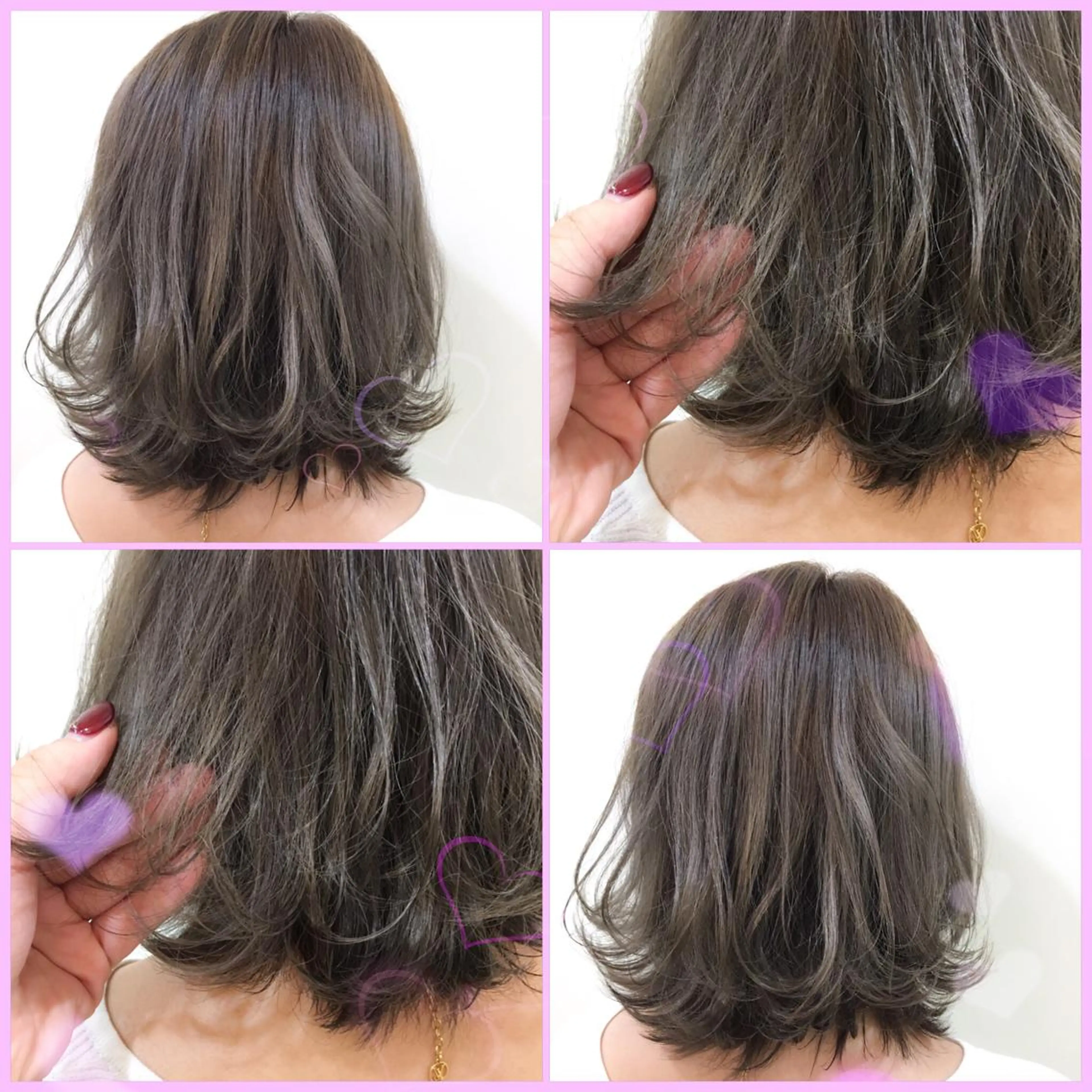 ミディアム カラー ヘアアレンジ 代表🎀 ふわモテ愛 され髪🩷yumiのヘアスタイル