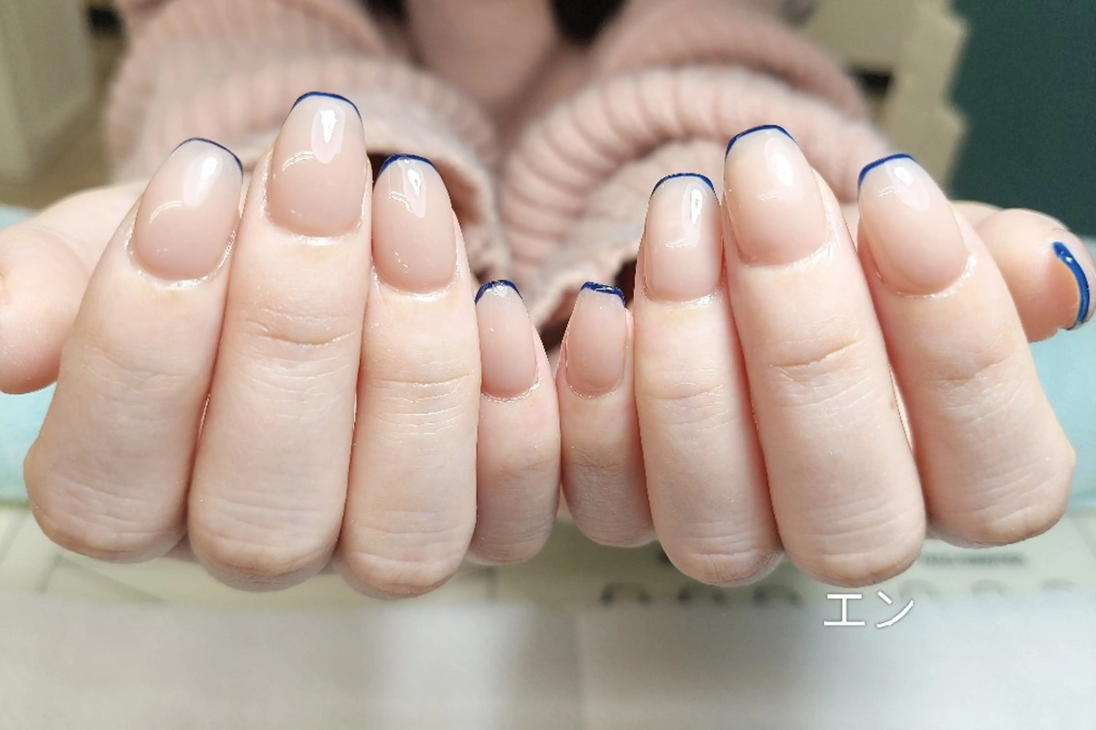 ネイル フレンチネイル ハンドネイル エ ンのネイルデザイン