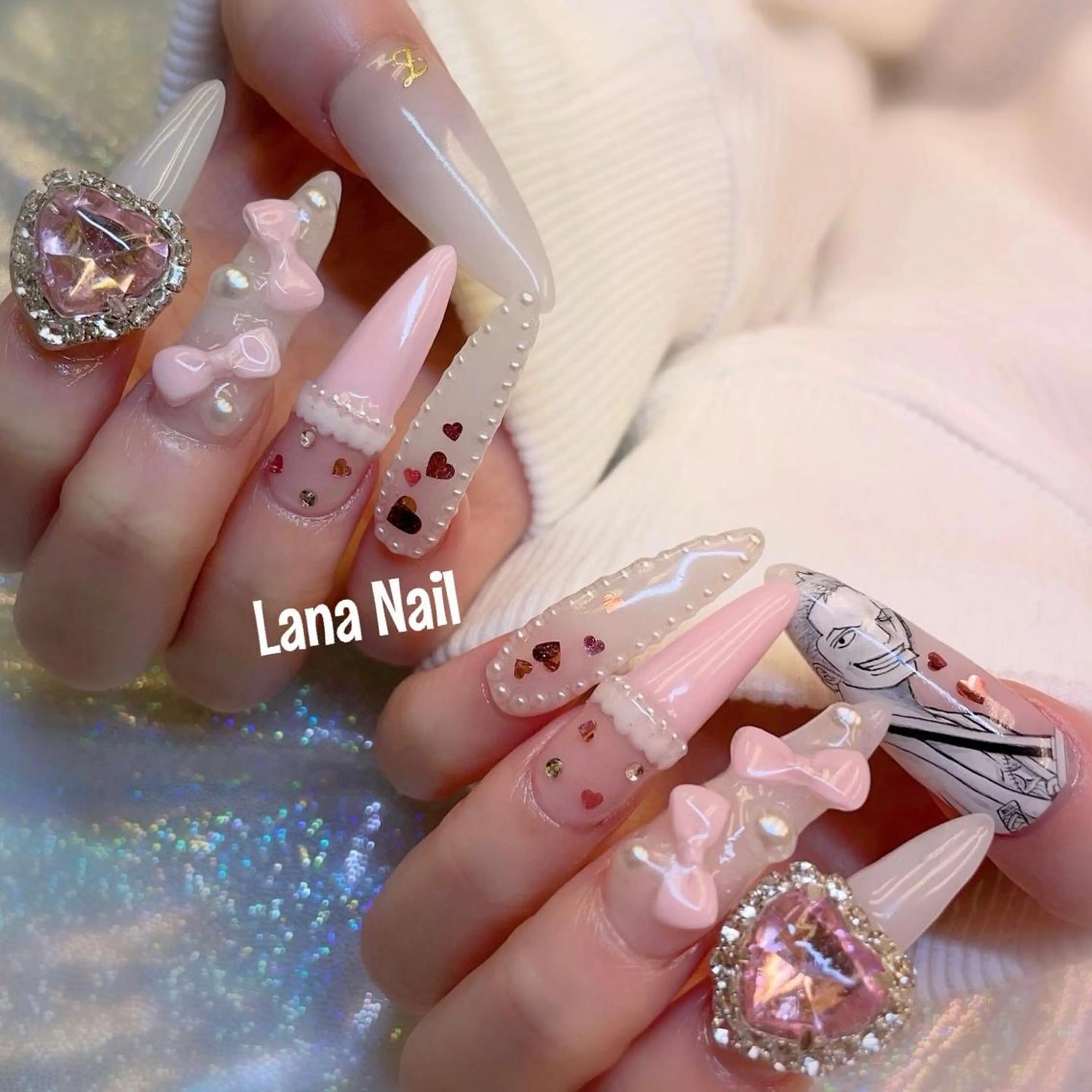 ネイル ロングネイル スカルプネイル Lana Nailのネイルデザイン