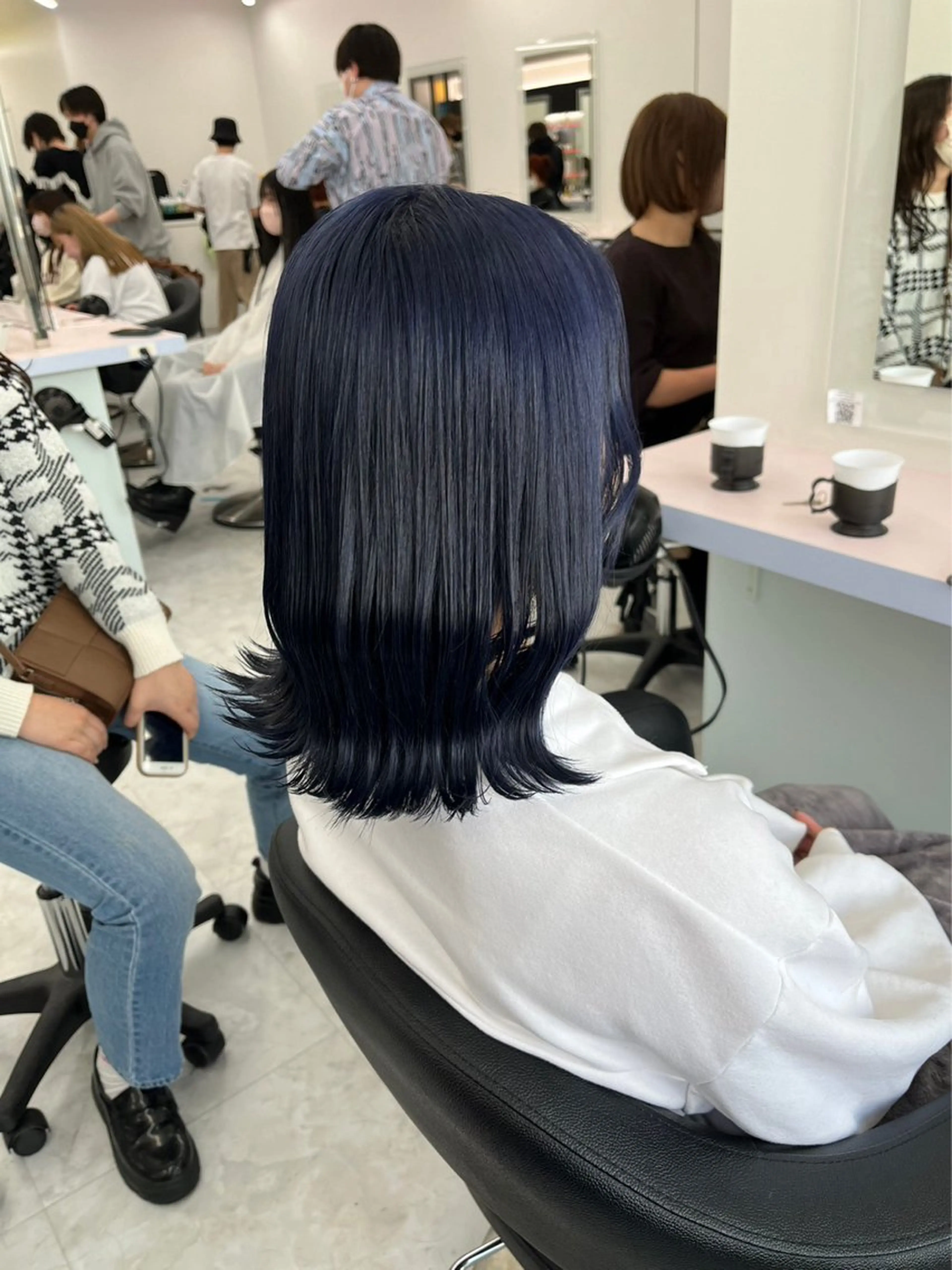 ミディアム カラー パーマ ヘアアレンジ メンズ 🤍透明感カラー🤍 似合わせ🤍AINEのヘアスタイル