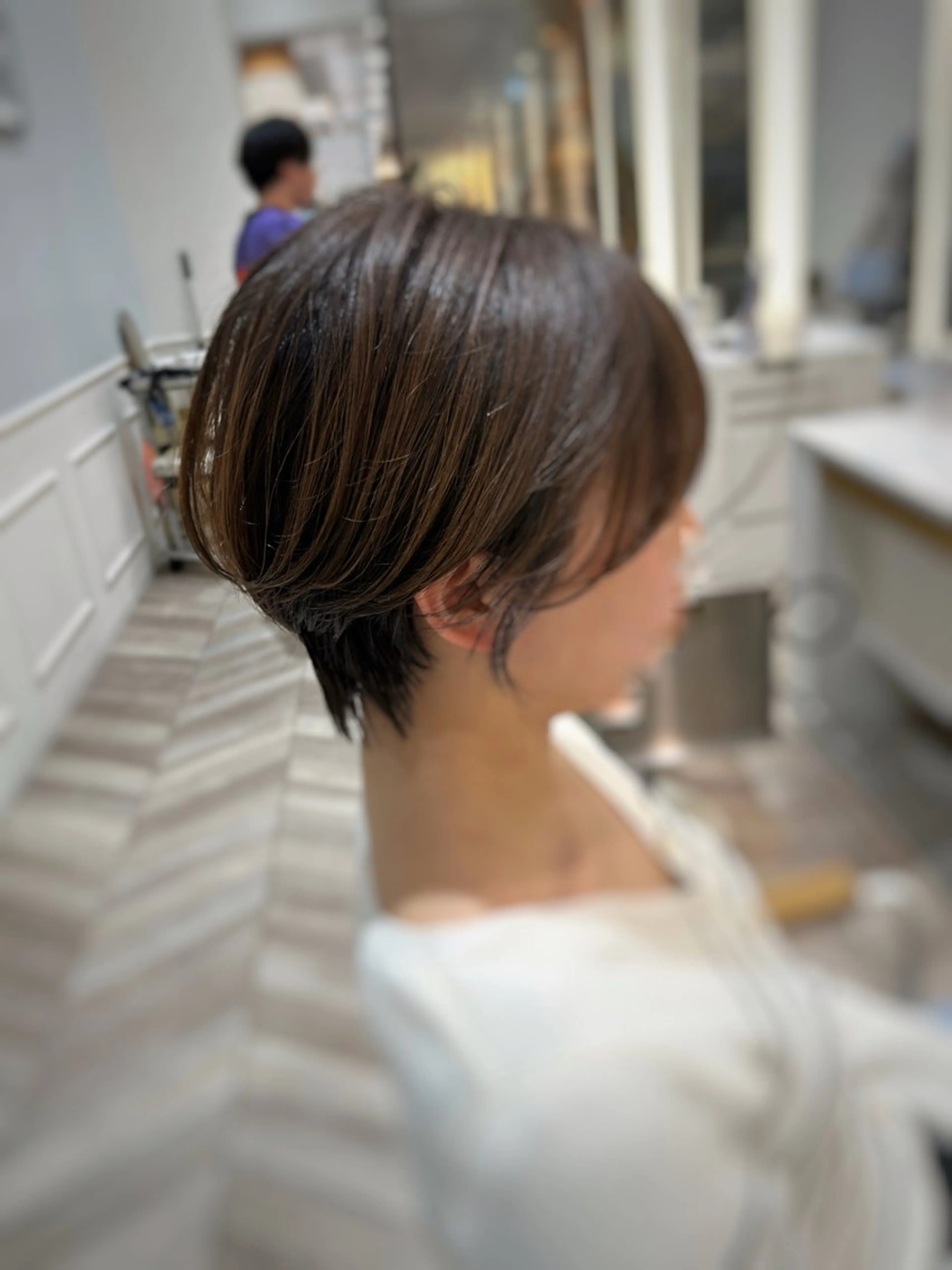 ショート カラー カット ヘアカラー 淡路上新庄/髪質改善 .艶カラー/野口春貴のヘアスタイル