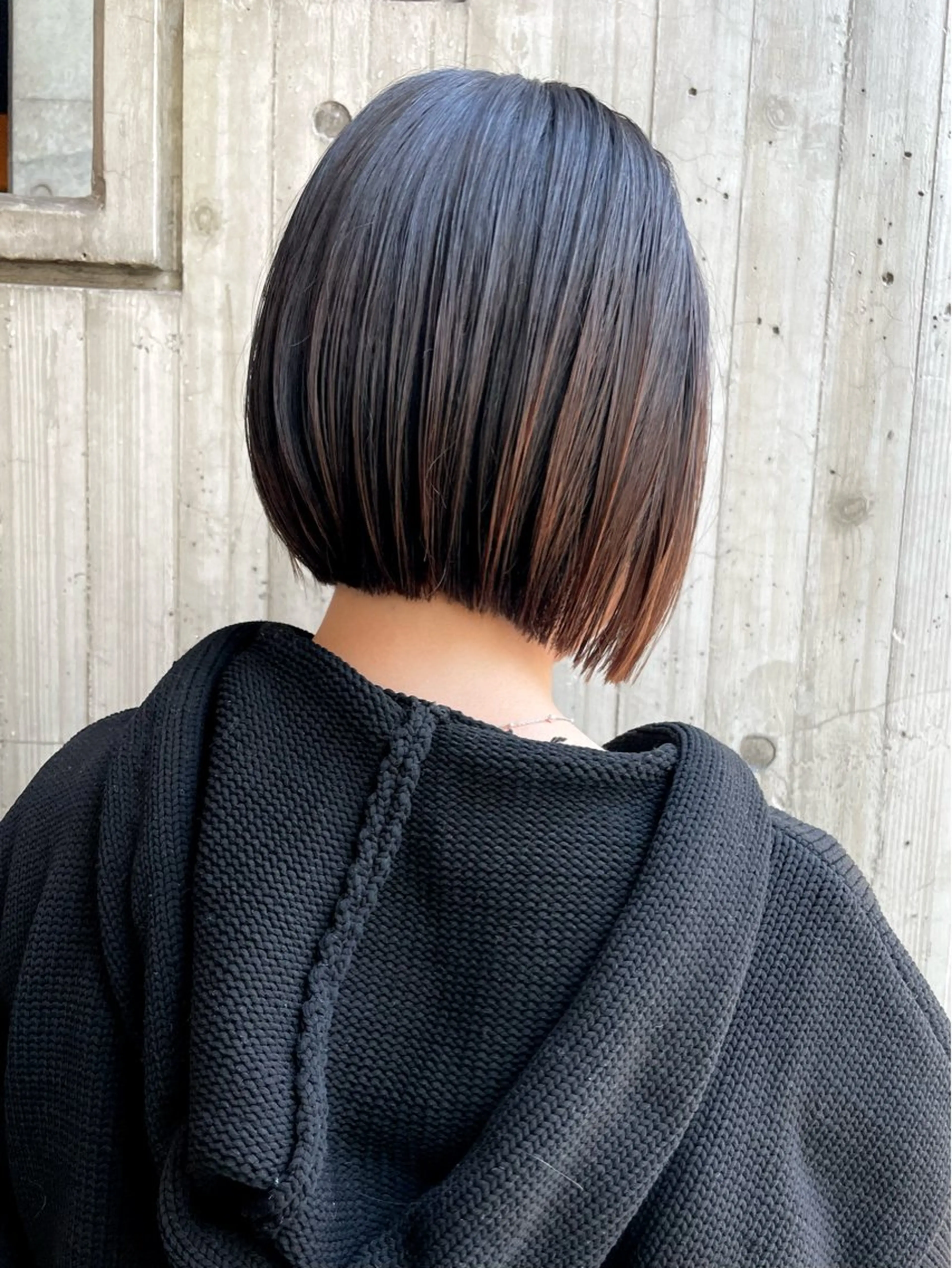 ミディアム カラー ボブ 石川玲菜/ 髪質改善ボブ/メンズのヘアスタイル
