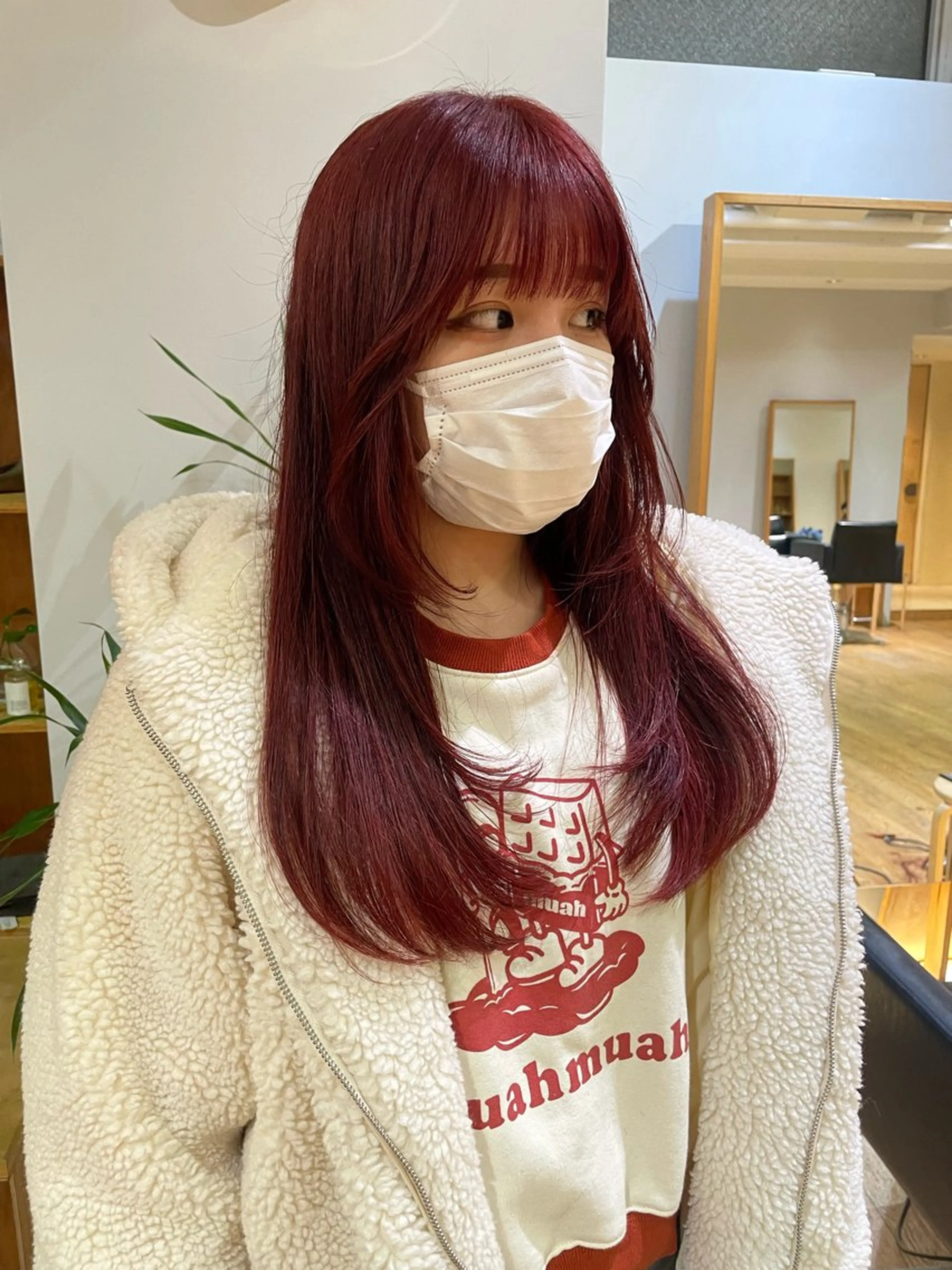 ミディアム カラー カット ヘアカラー 大橋 芽衣のヘアスタイル