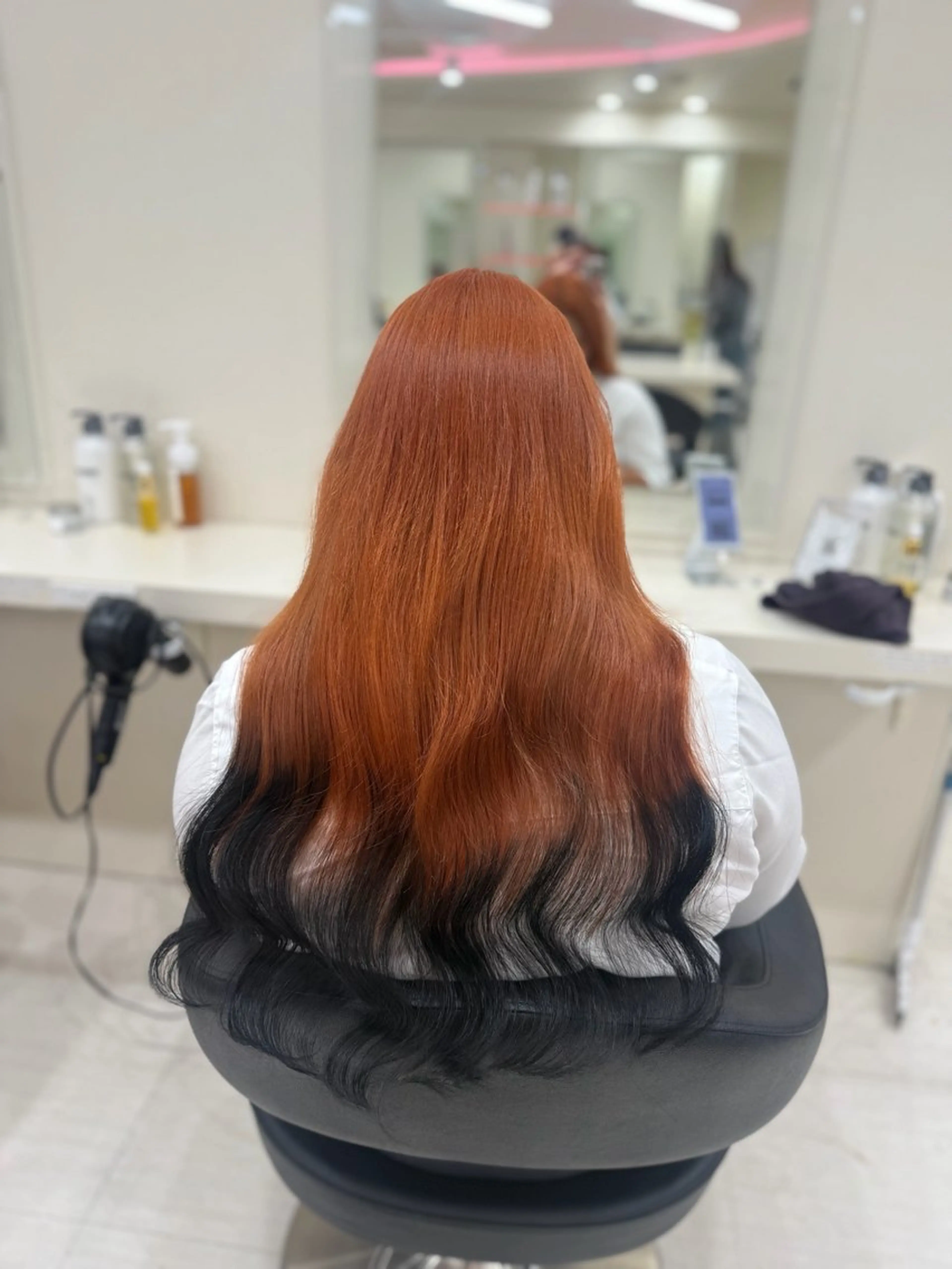 セミロング カラー ヘアアレンジ ヘアカラー くれは/池袋/ カラー/髪質改善のヘアスタイル
