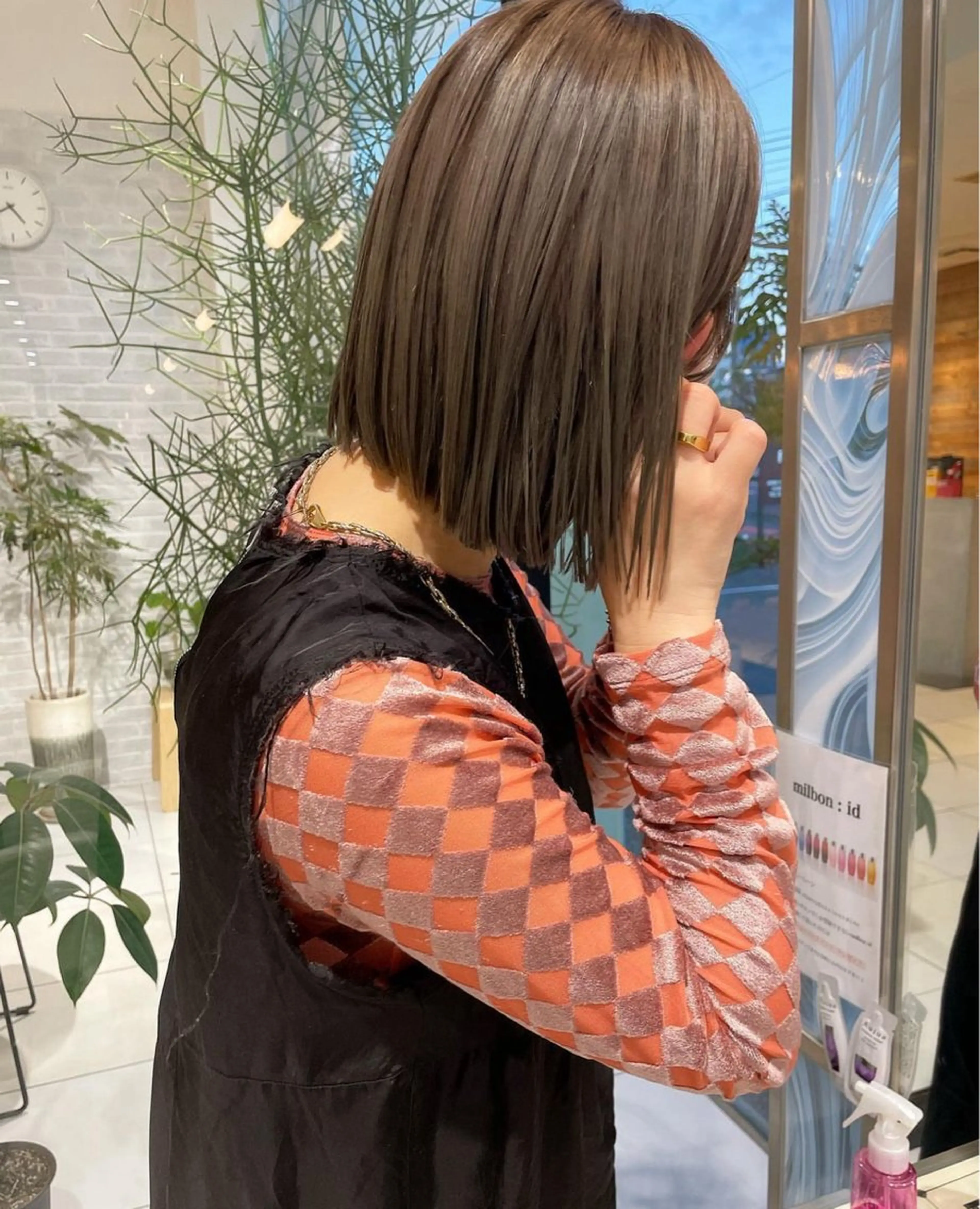 ミディアム ヘアカラー トリートメント ハイトーン/ 髪質改善/ヒロタリカのヘアスタイル