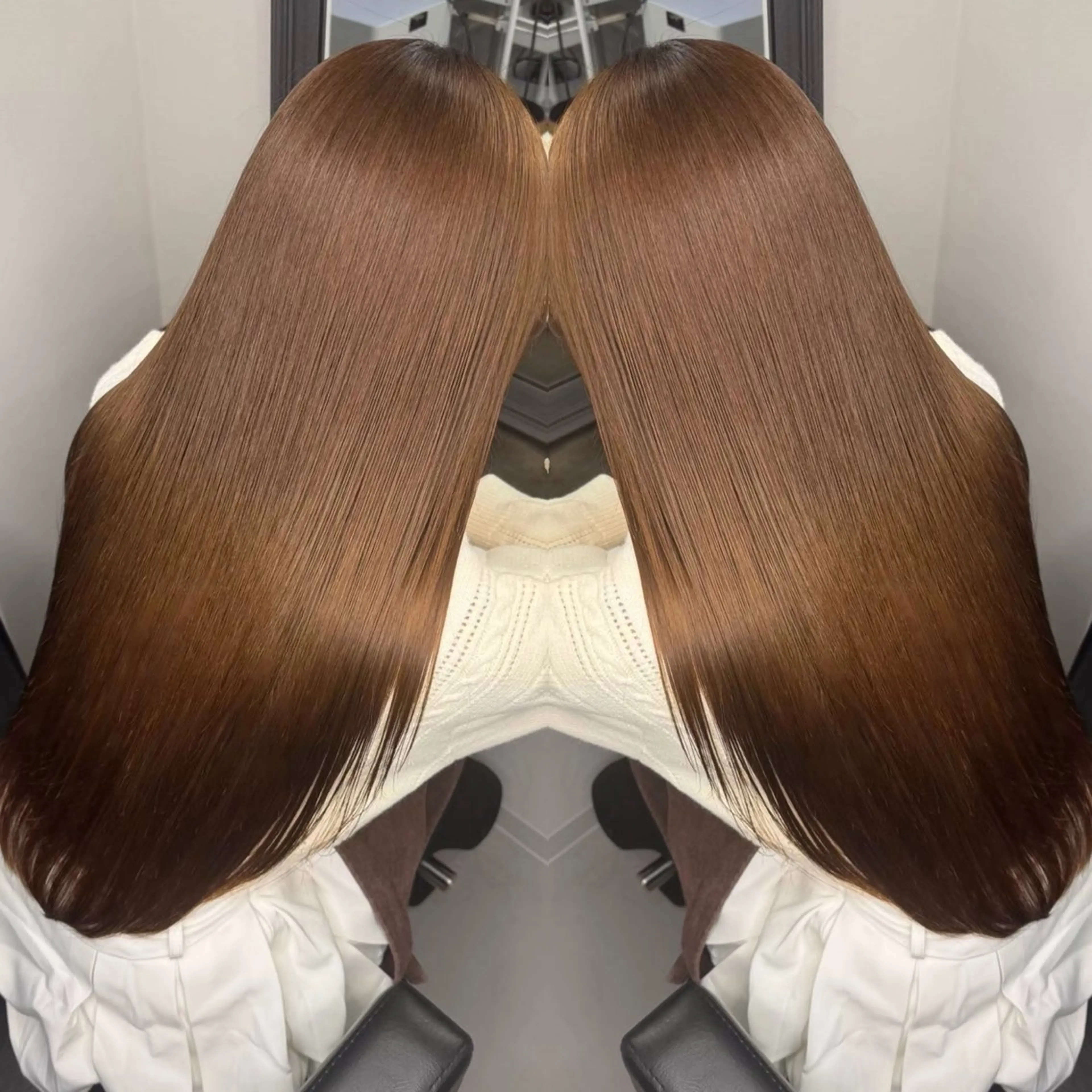 カット+カラー+ストレートパーマ or縮毛矯正+髪質改善トリートメントンの写真