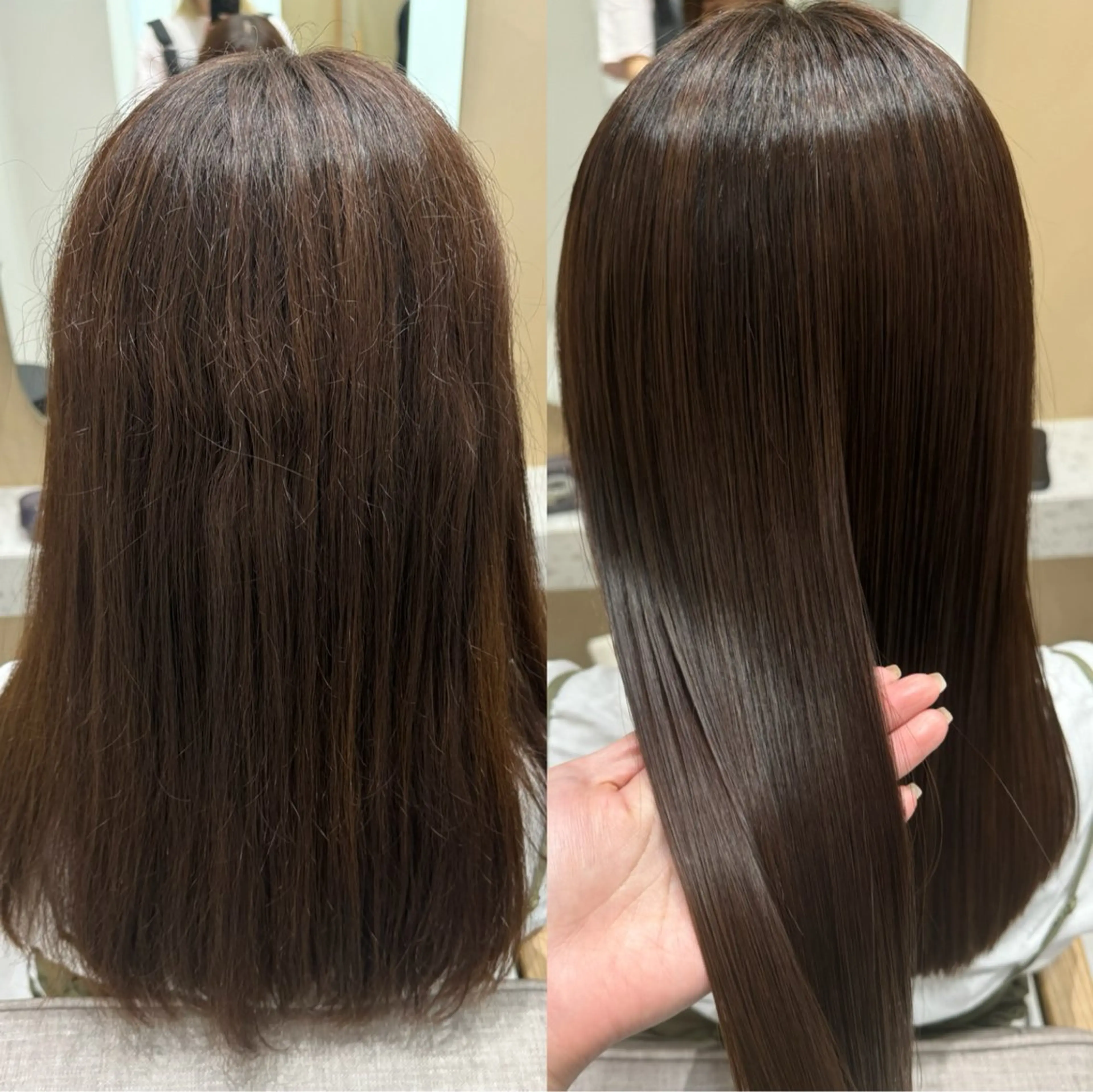 ミディアム カット 縮毛矯正 トリートメント 🌜美髪矯正/艶髪 /ボブ/こころ🌛のヘアスタイル