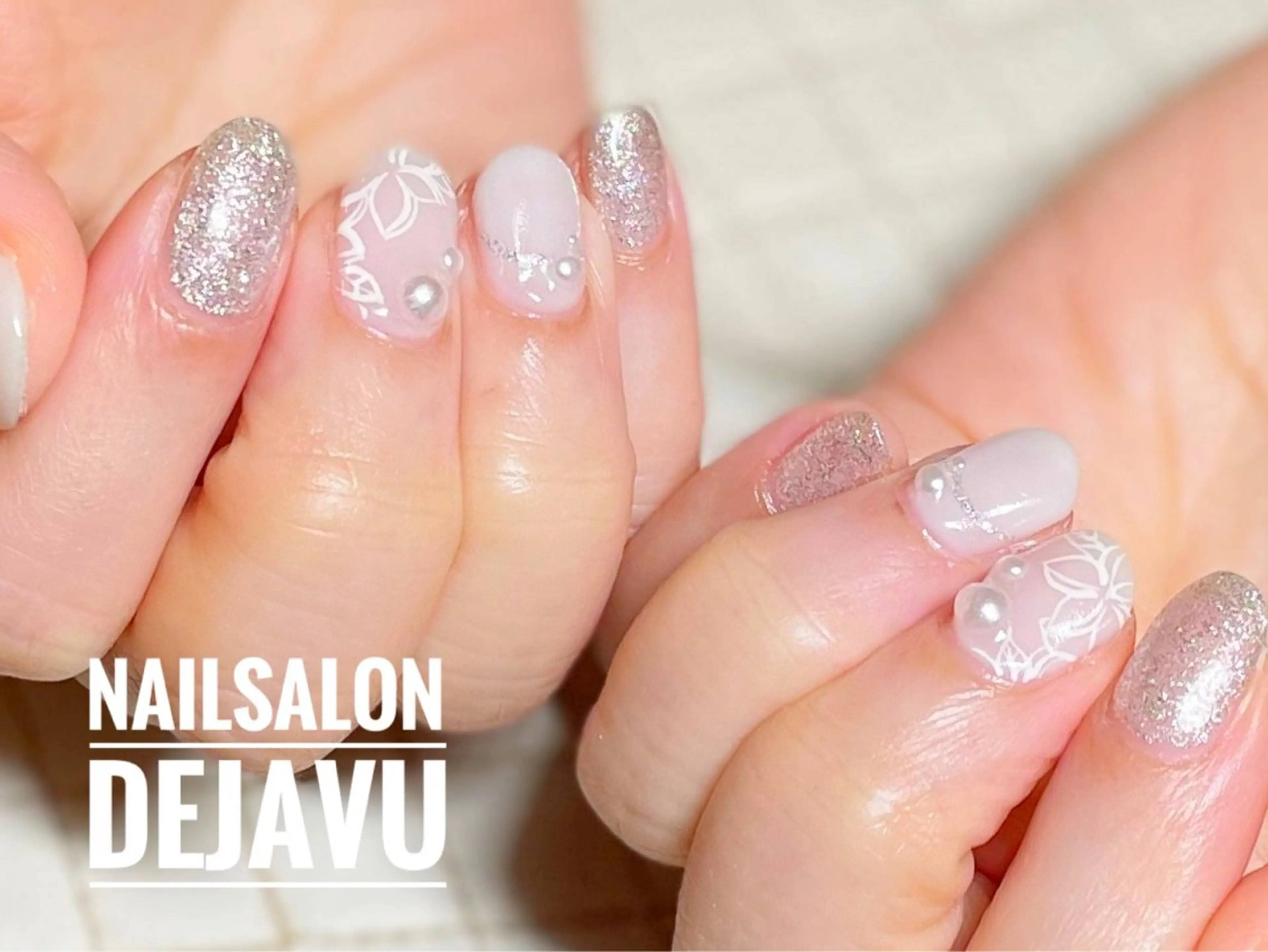 ネイル フラワーネイル 持ち込み ハンドネイル Nailsalon Dejavu Yokosuka所属・Nailsalon Dejavuのネイルデザイン