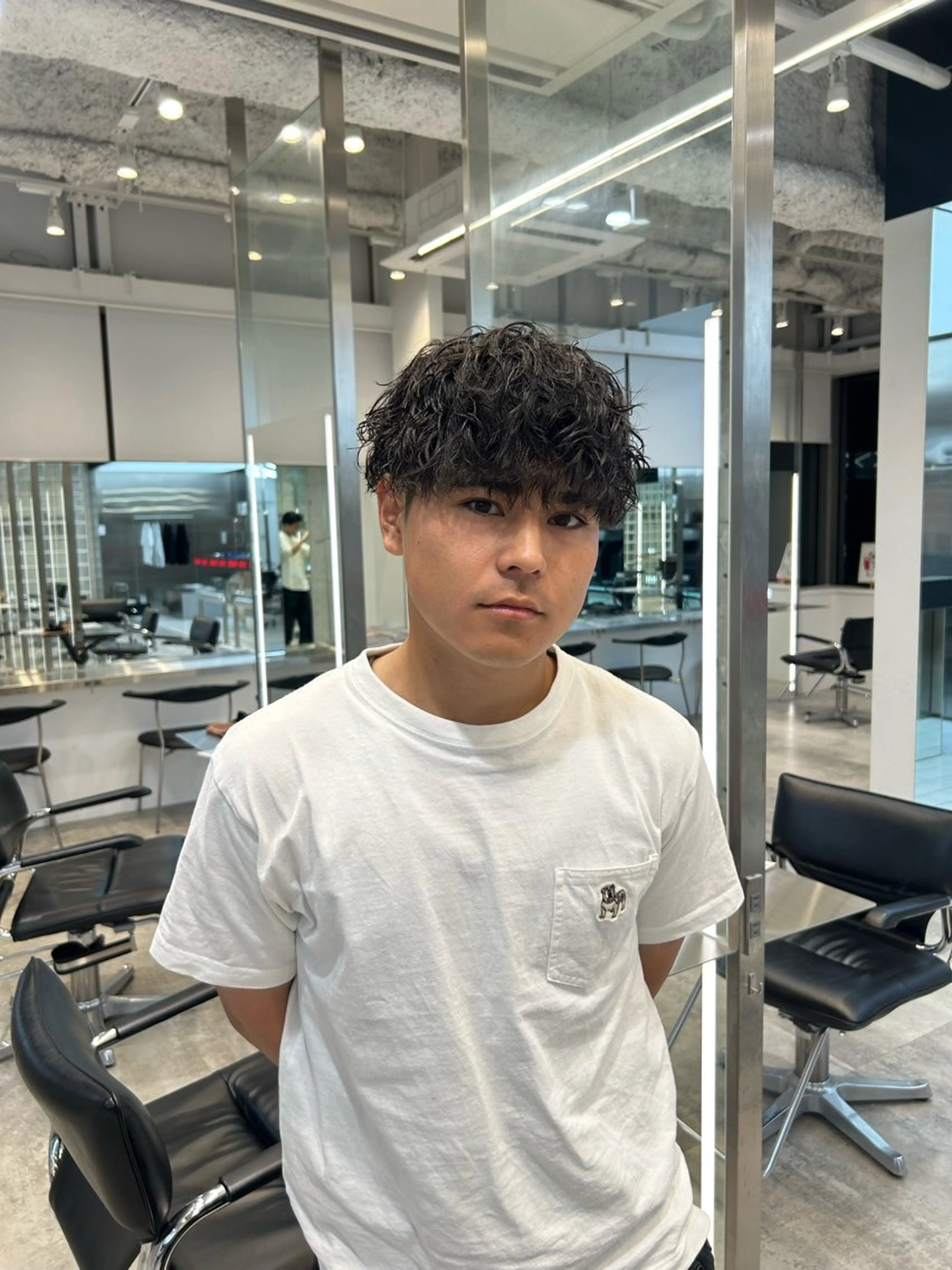 パーマ メンズ カット パーマ fifth 安次富　泰雅のヘアスタイル