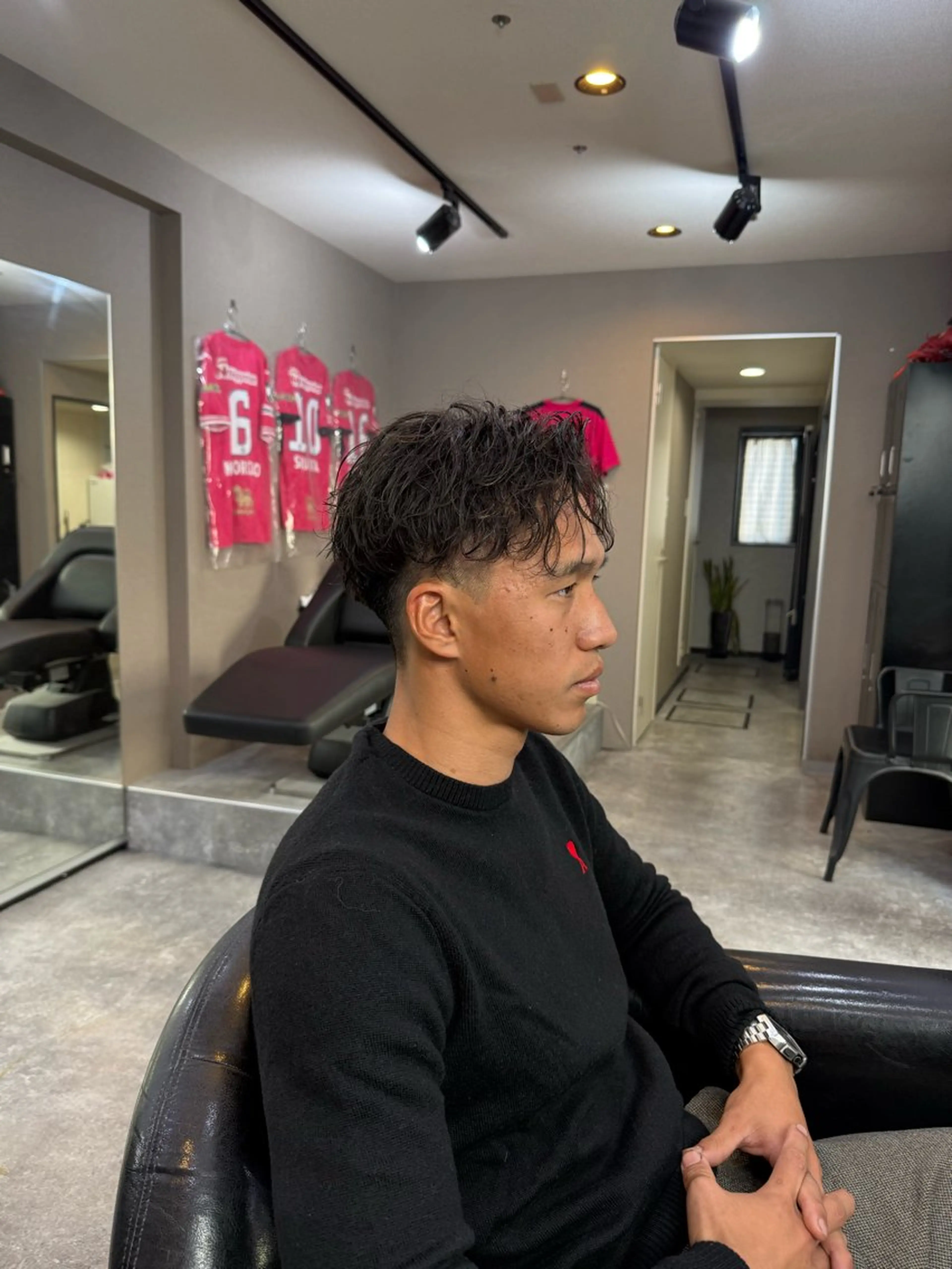 ショート カラー パーマ ヘアアレンジ メンズ メンズパーマ ニュアンスパーマ カット パーマ 【メンズ専門美容師】 NUMBER.12のヘアスタイル